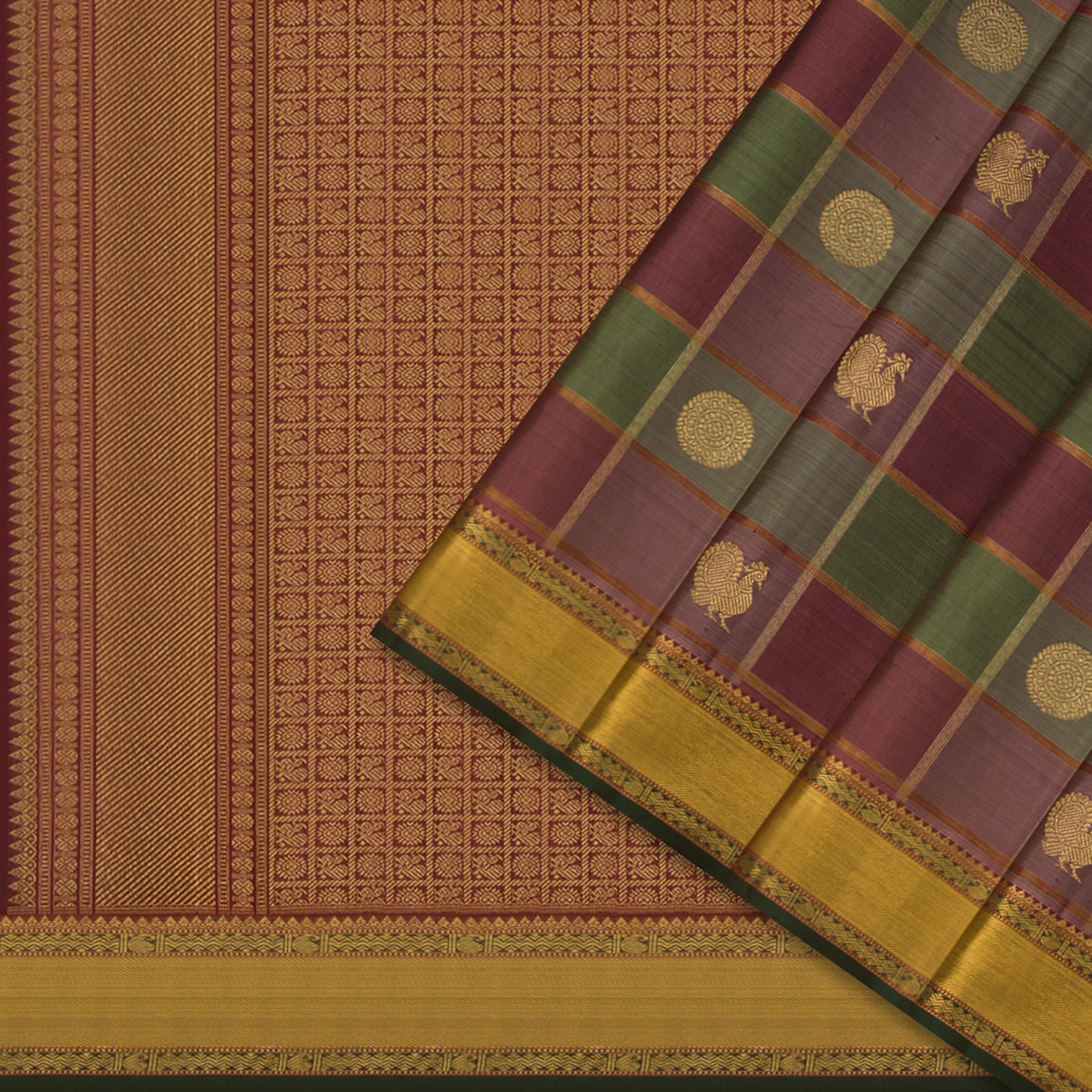 Kanakavalli Kanjivaram Silk Sari 24-110-HS001-04194 - Cover View
