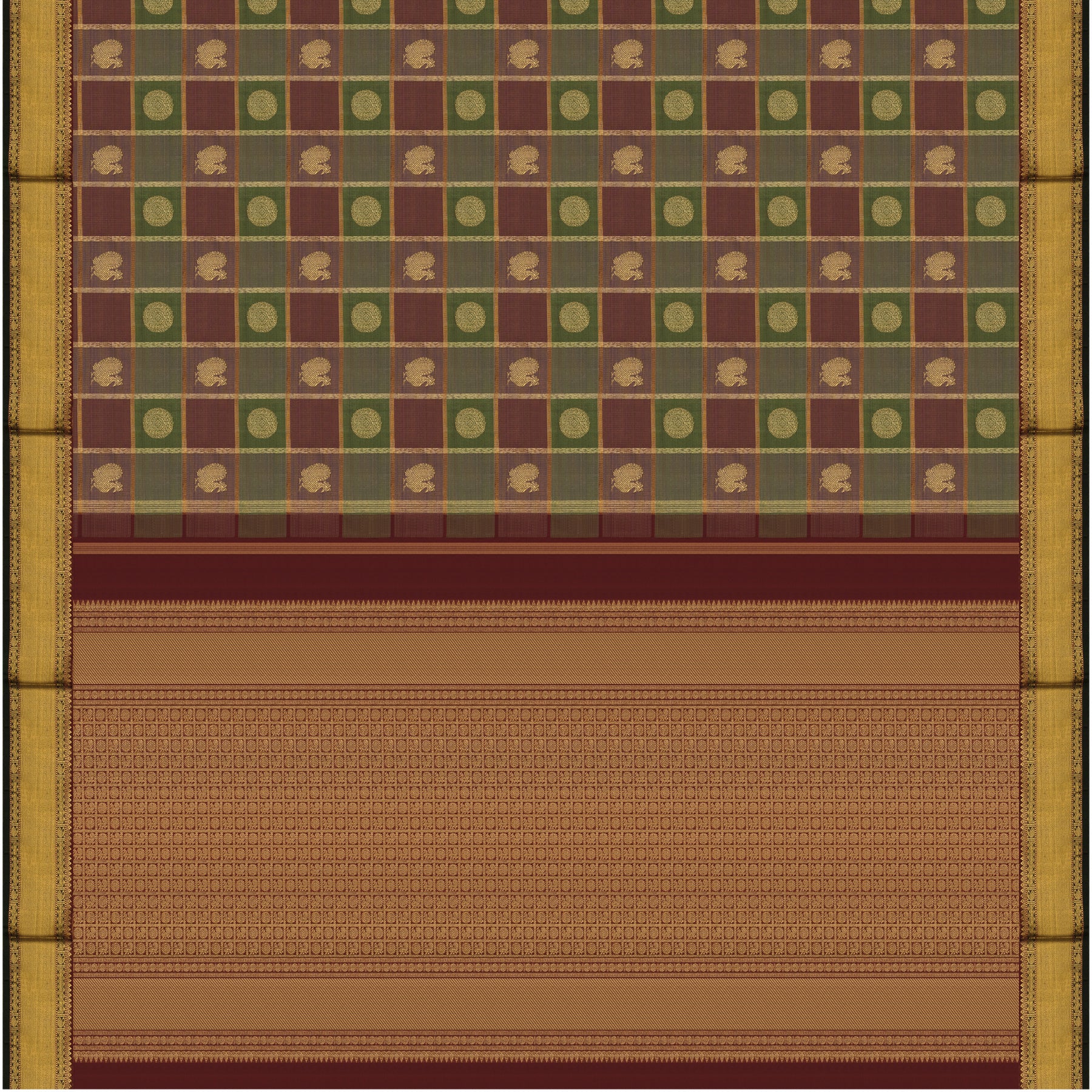 Kanakavalli Kanjivaram Silk Sari 24-110-HS001-04194 - Full View