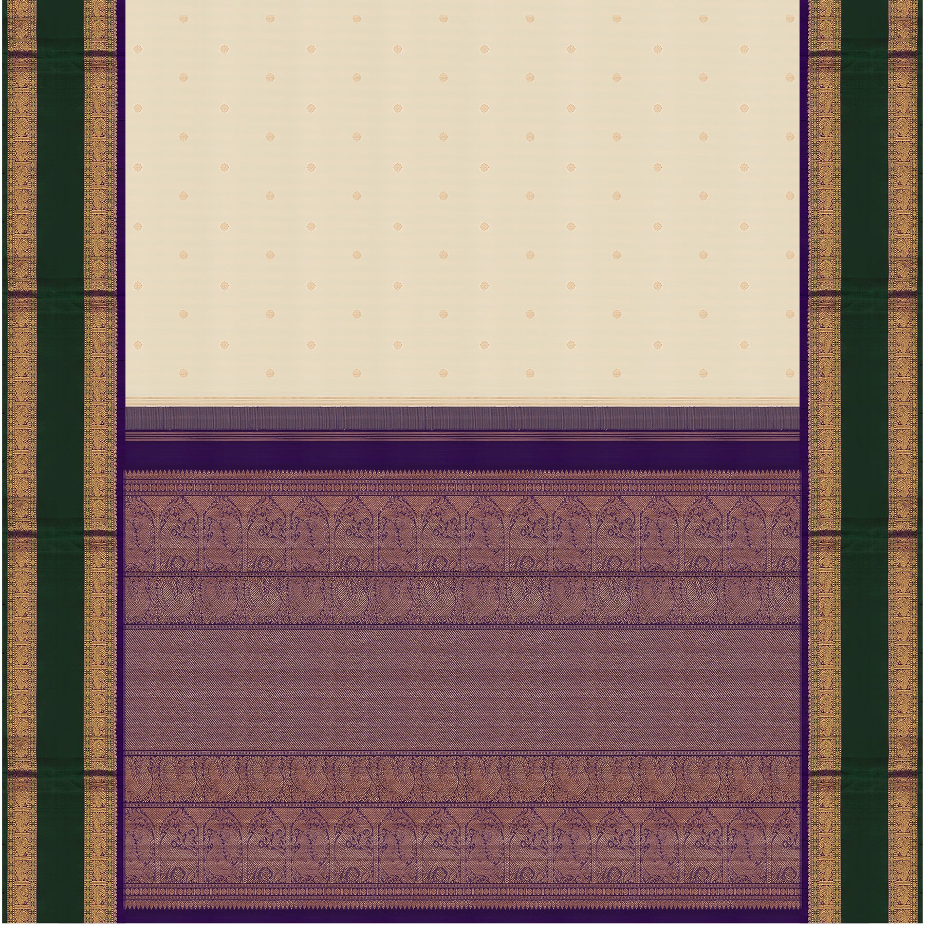 Kanakavalli Kanjivaram Silk Sari 24-110-HS001-05458 - Full View