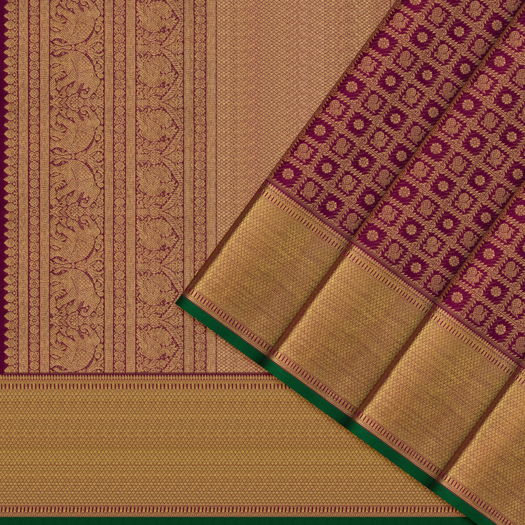 Kanakavalli Kanjivaram Silk Sari 24-110-HS001-05676 - Cover View