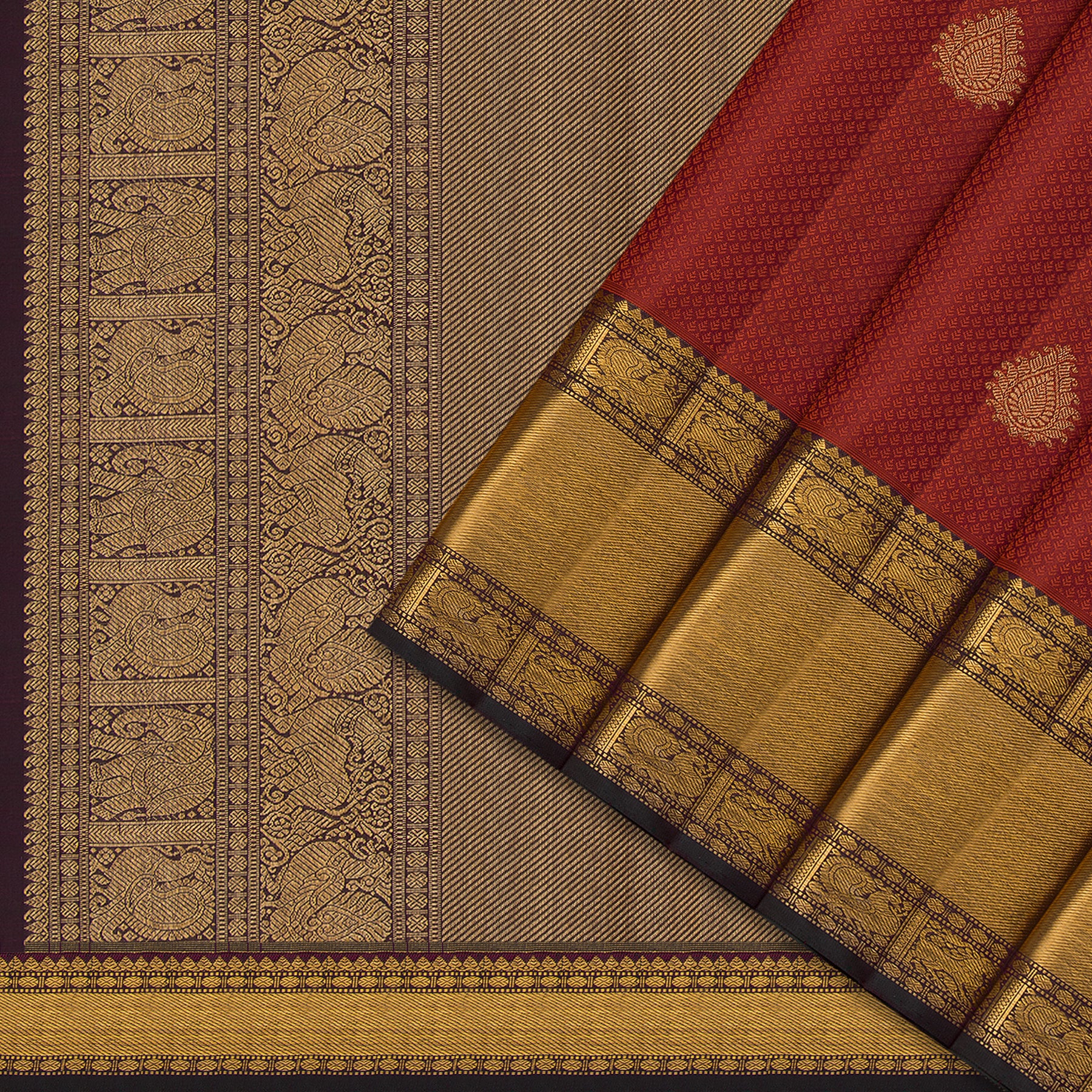 Kanakavalli Kanjivaram Silk Sari 24-110-HS001-06810 - Cover View