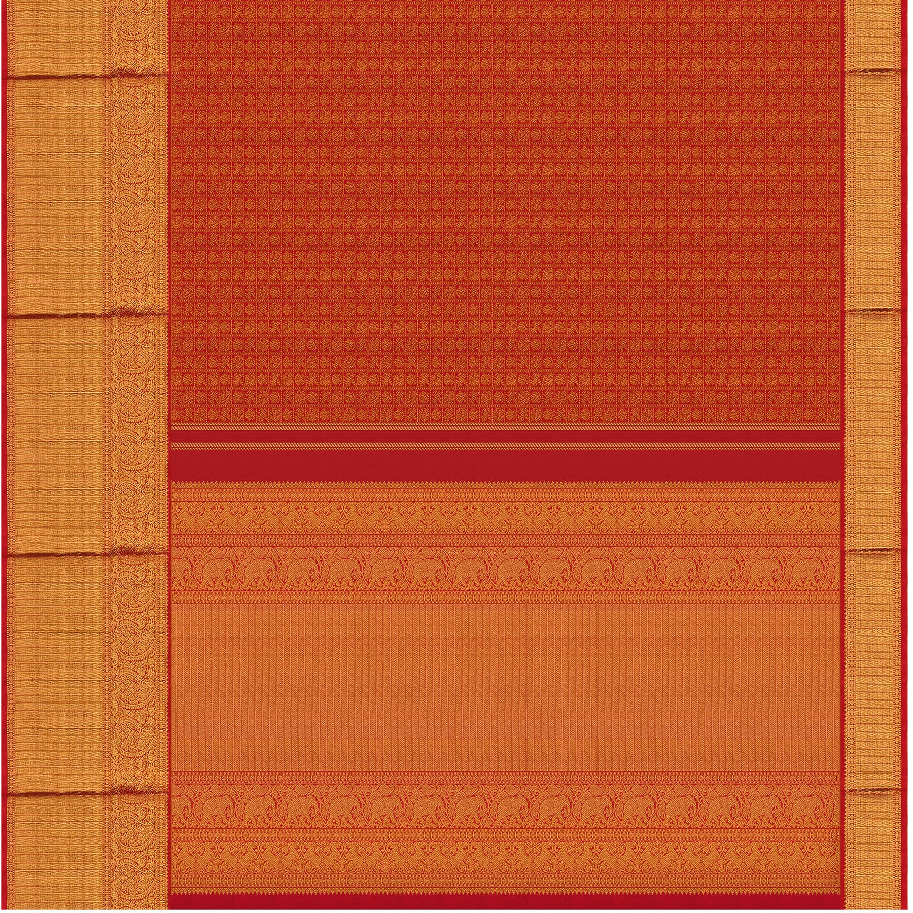 Kanakavalli Kanjivaram Silk Sari 24-110-HS001-07507 - Full View