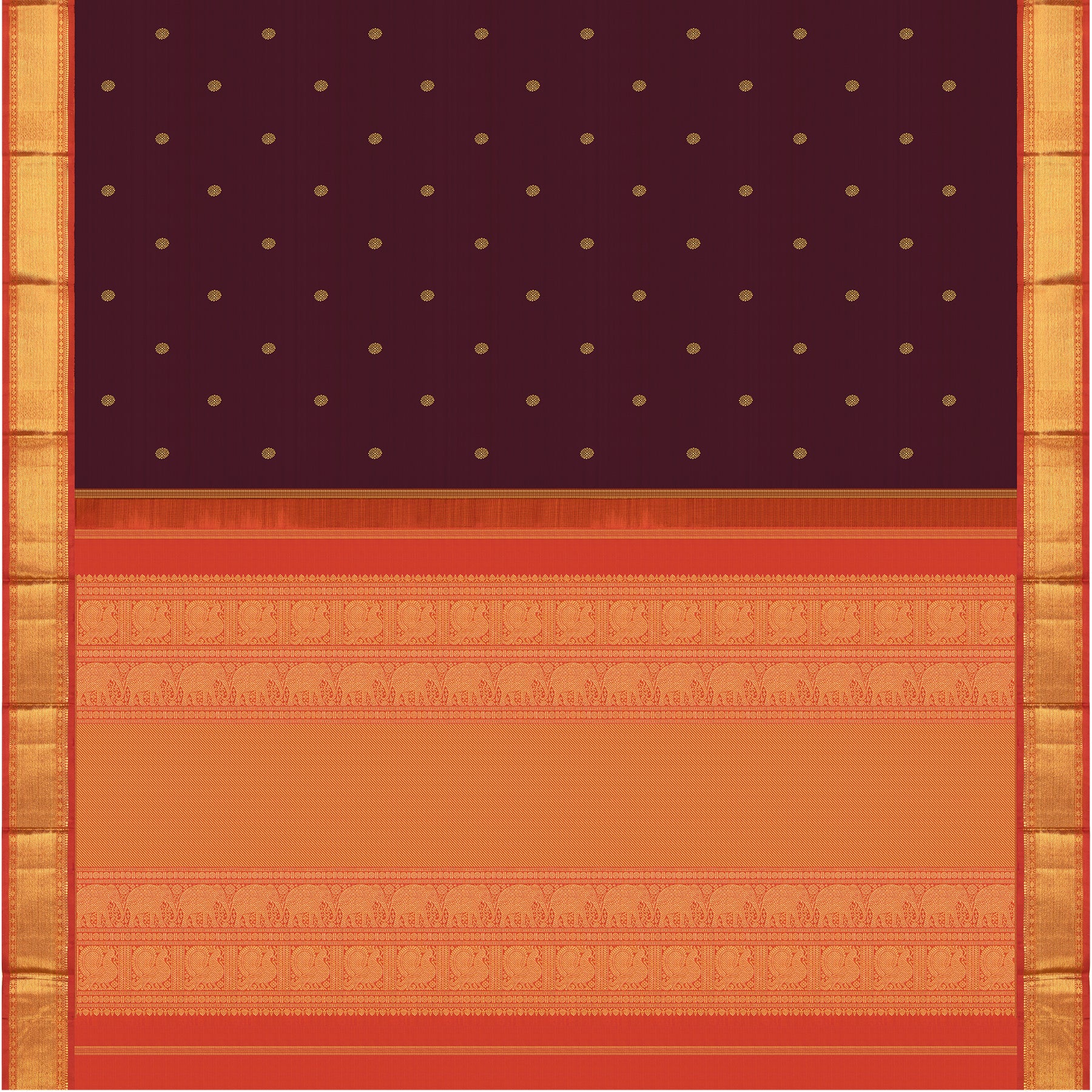 Kanakavalli Kanjivaram Silk Sari 24-110-HS001-11242 - Full View