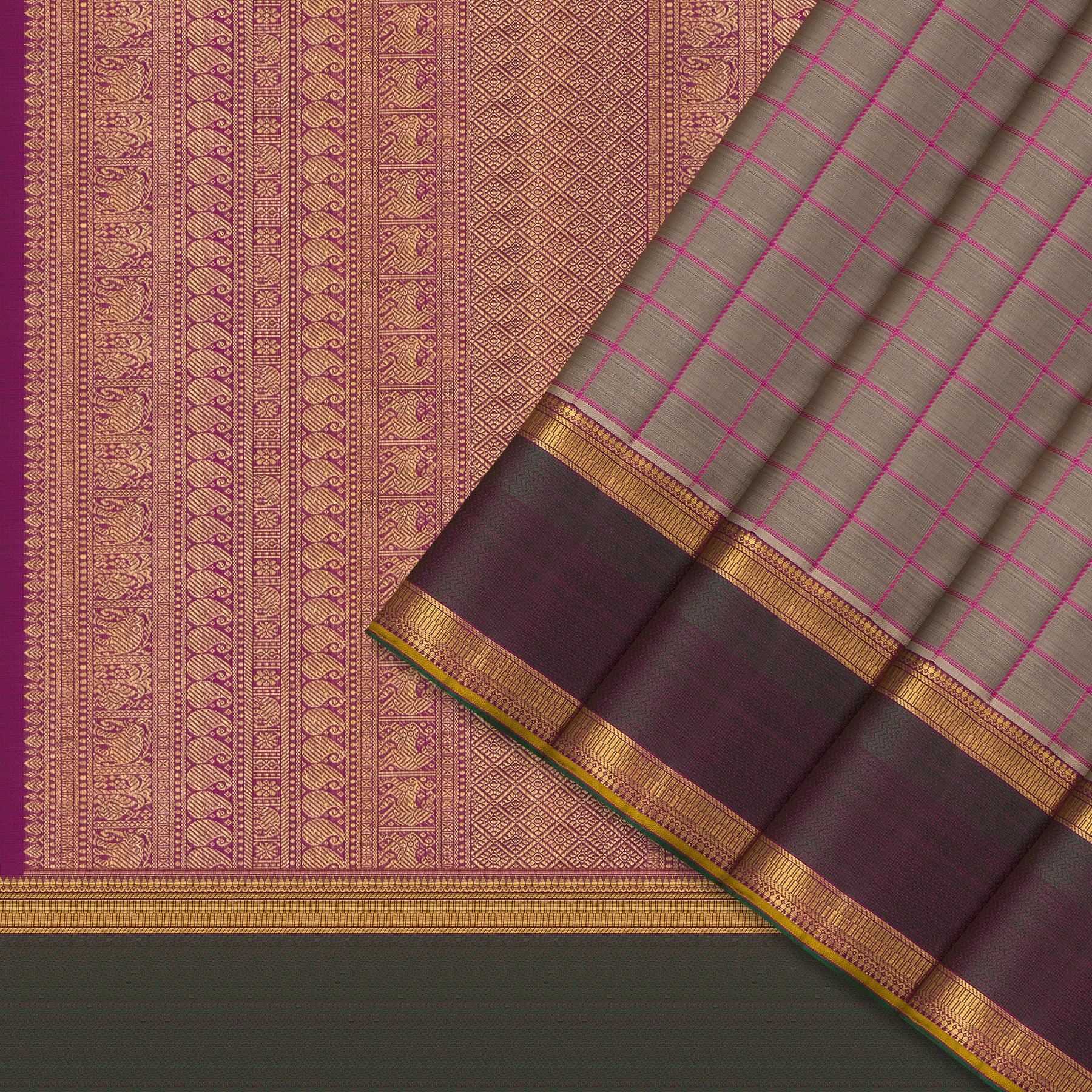 Kanakavalli Kanjivaram Silk Sari 24-110-HS001-12042 - Cover View