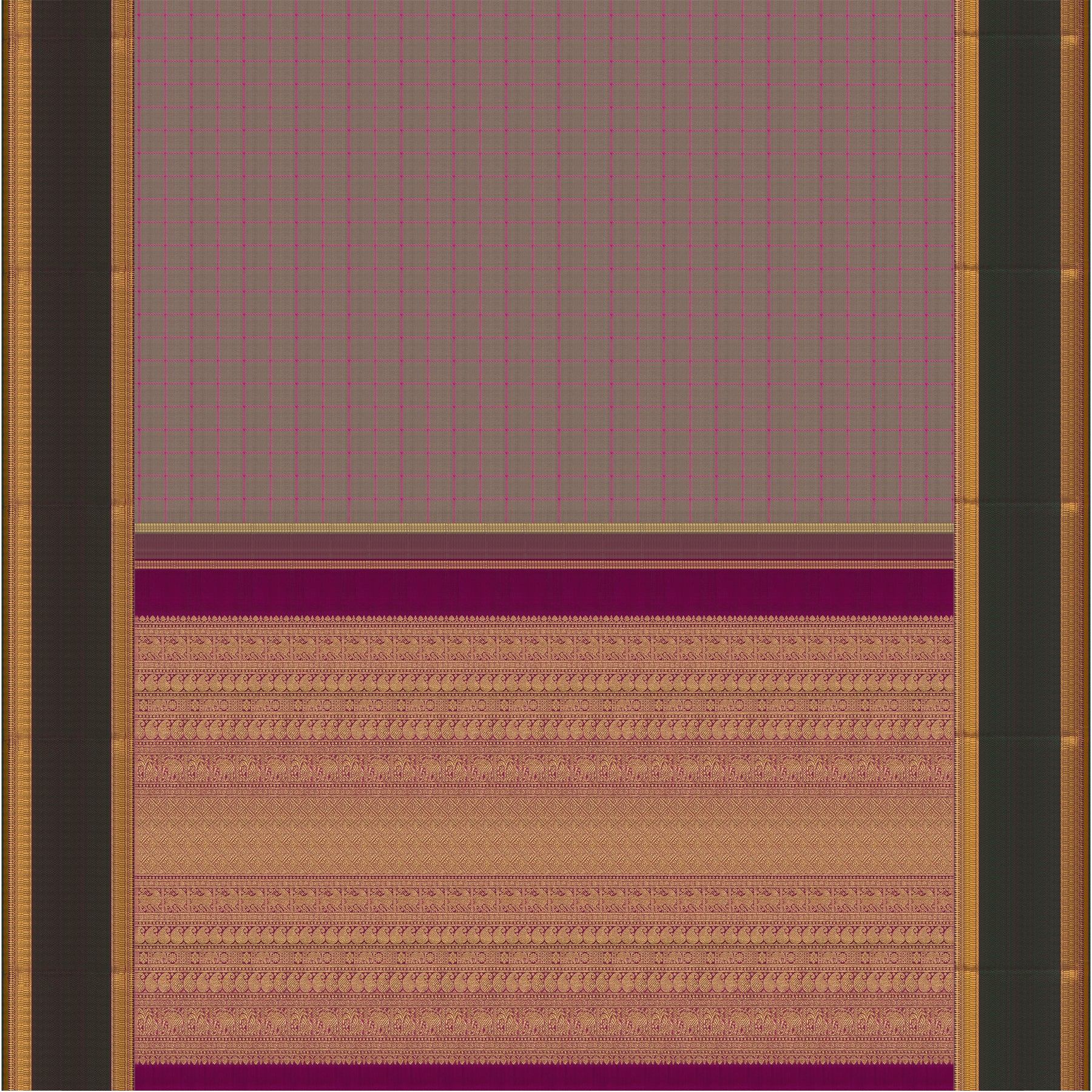 Kanakavalli Kanjivaram Silk Sari 24-110-HS001-12042 - Full View