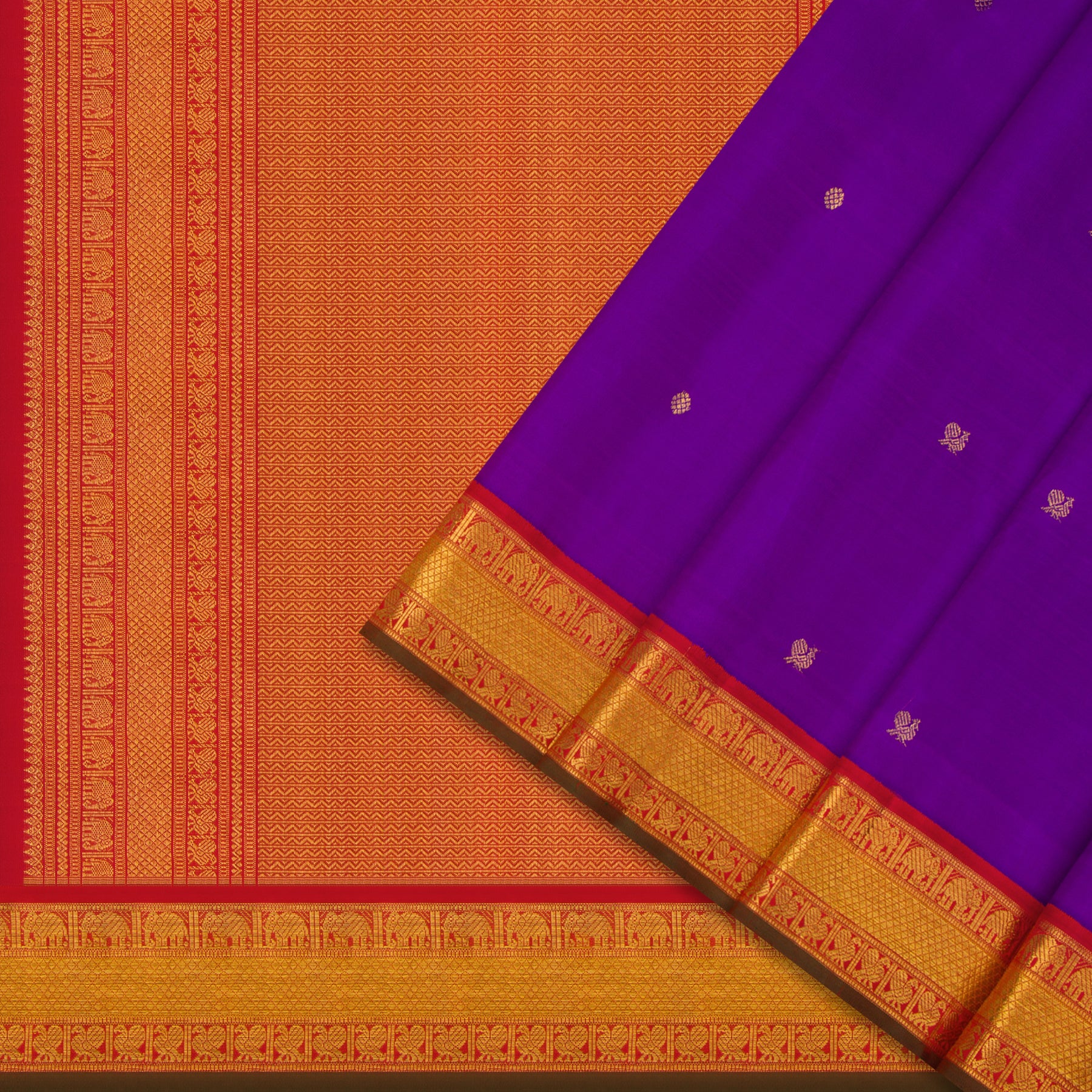 Kanakavalli Kanjivaram Silk Sari 24-110-HS001-12066 - Cover View