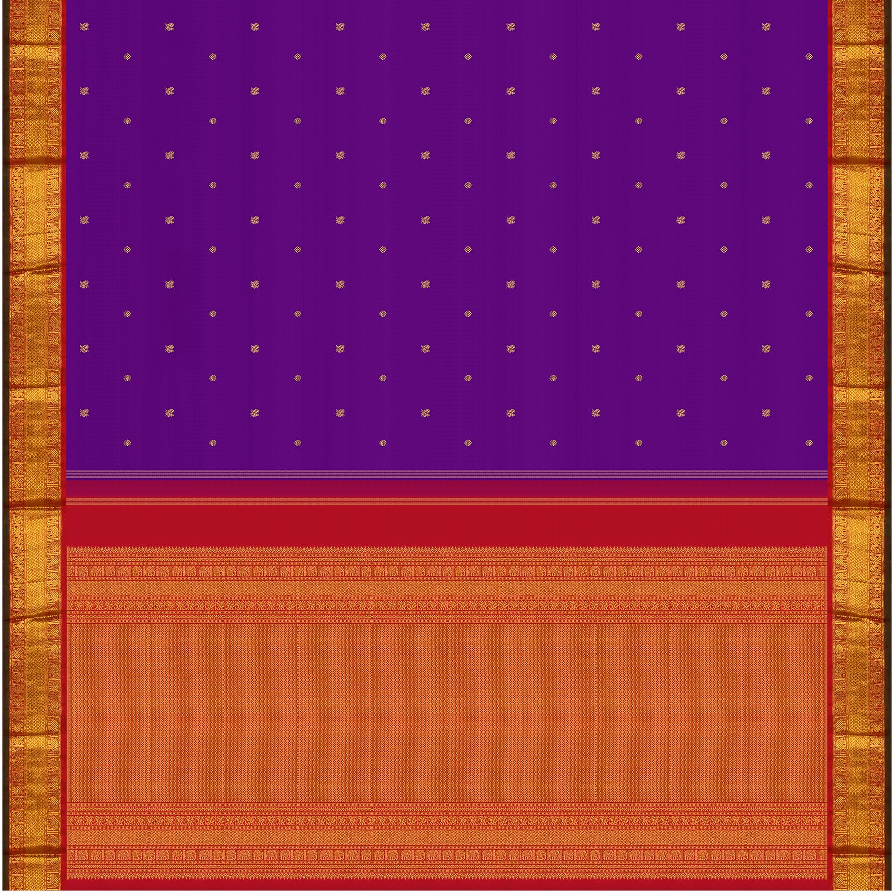 Kanakavalli Kanjivaram Silk Sari 24-110-HS001-12066 - Full View