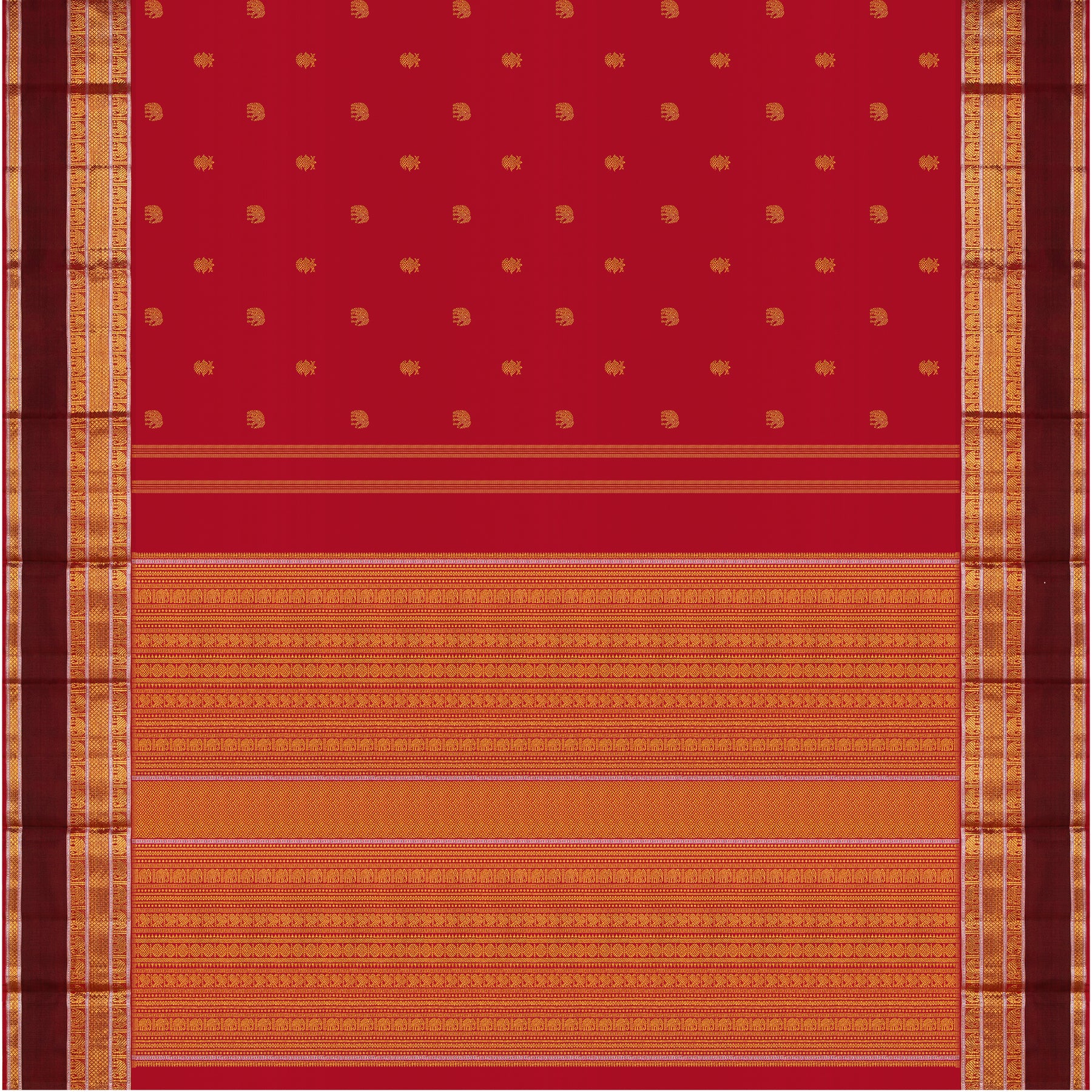 Kanakavalli Kanjivaram Silk Sari 24-110-HS001-12087 - Full View