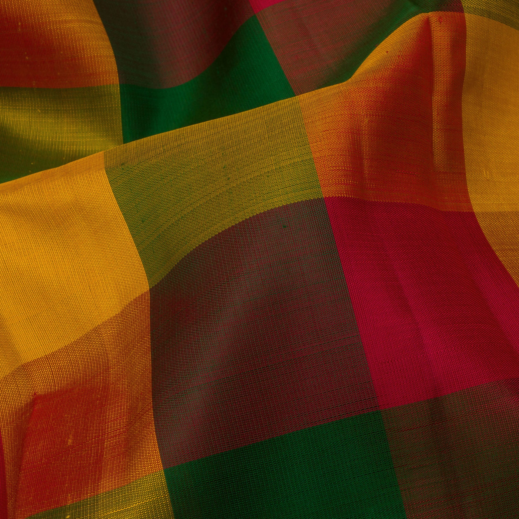 Kanakavalli Kanjivaram Silk Sari 24-110-HS001-12088 - Fabric View