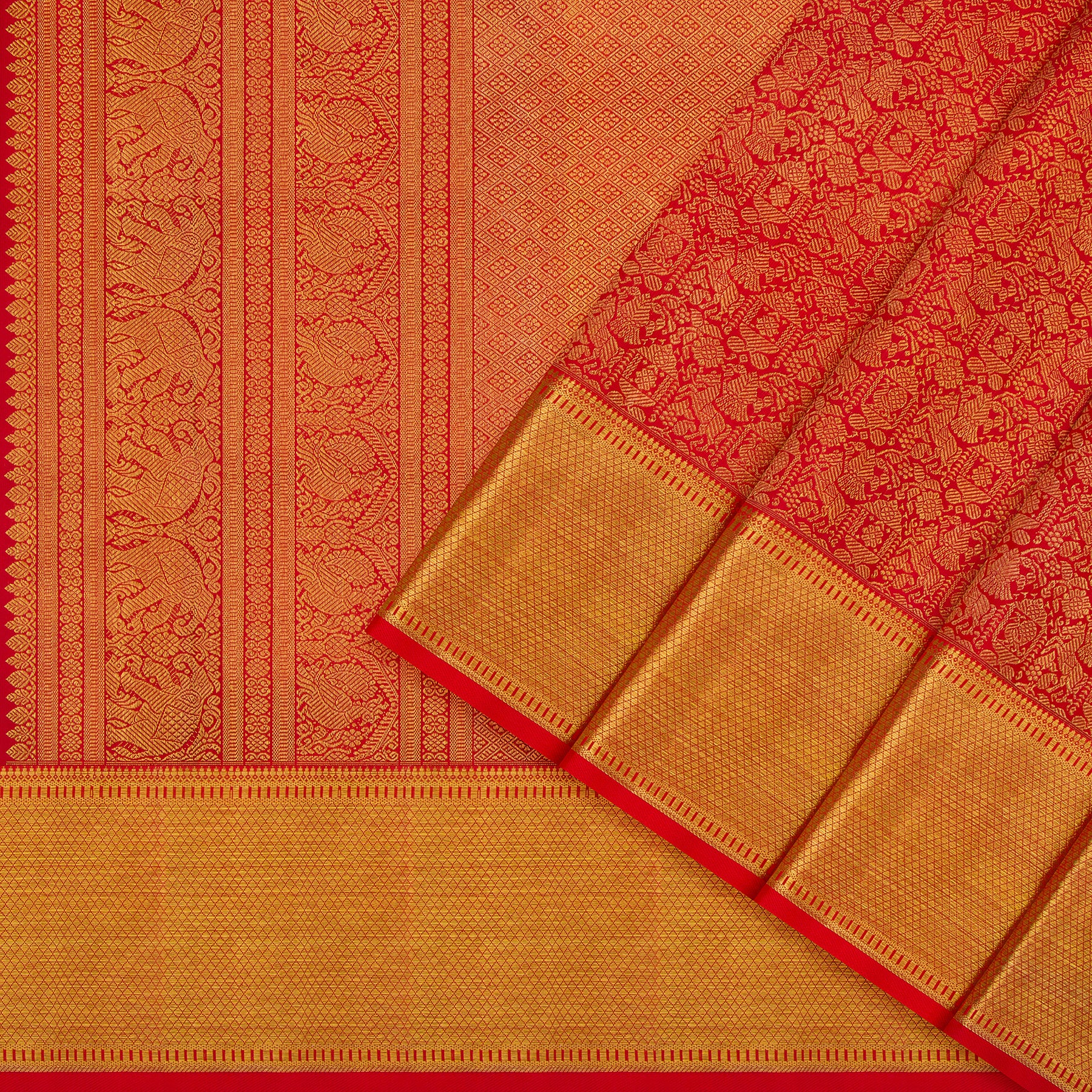 Kanakavalli Kanjivaram Silk Sari 24-110-HS001-13005 - Cover View