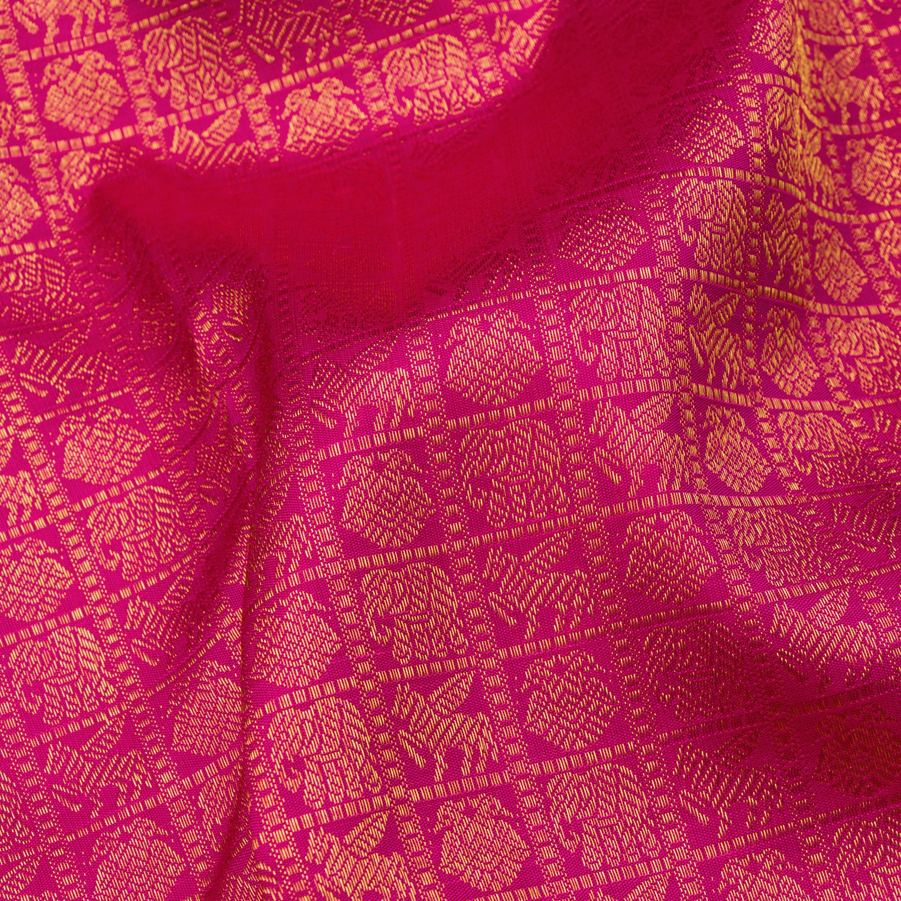Kanakavalli Kanjivaram Silk Sari 24-110-HS001-13007 - Fabric View