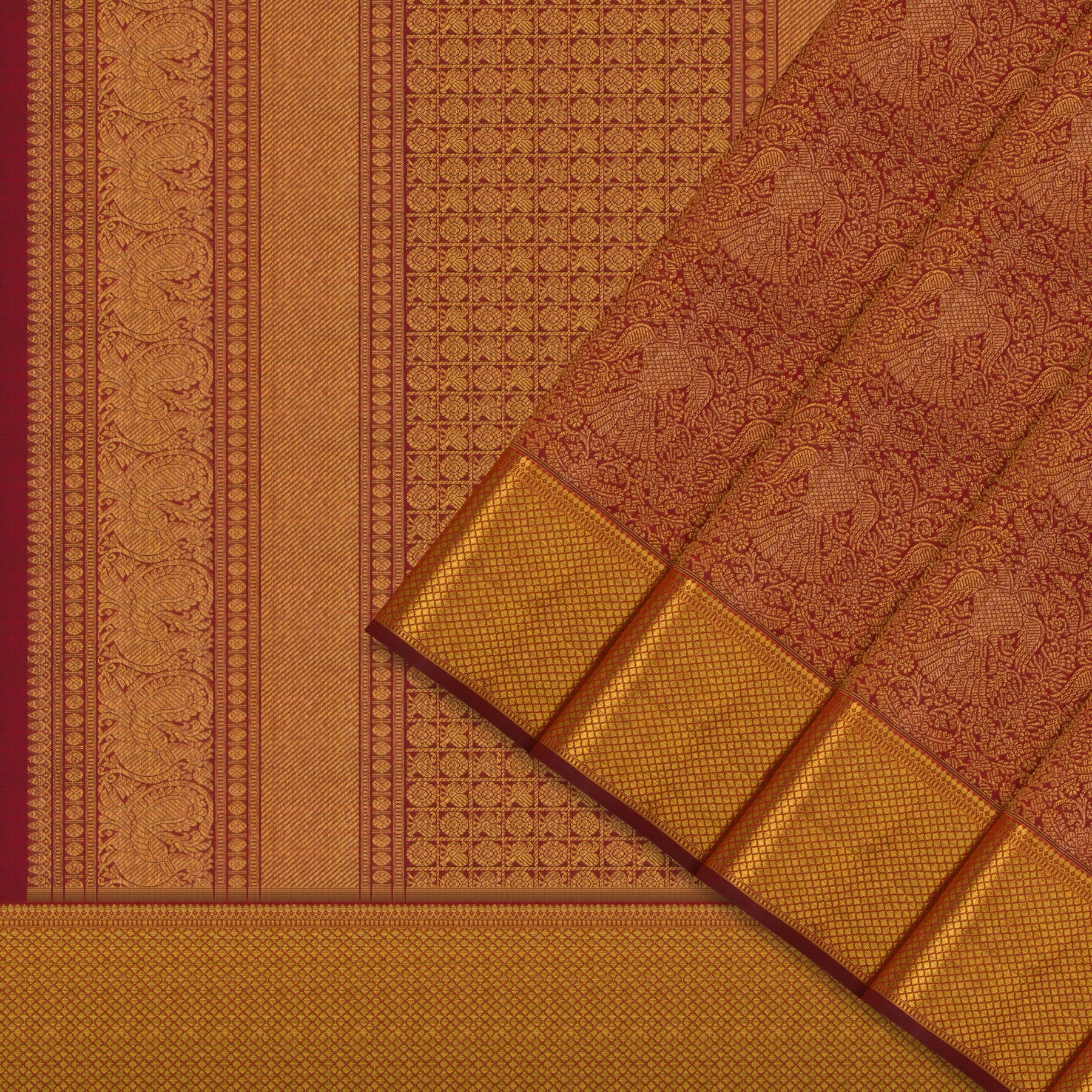 Kanakavalli Kanjivaram Silk Sari 24-110-HS001-13009 - Cover View