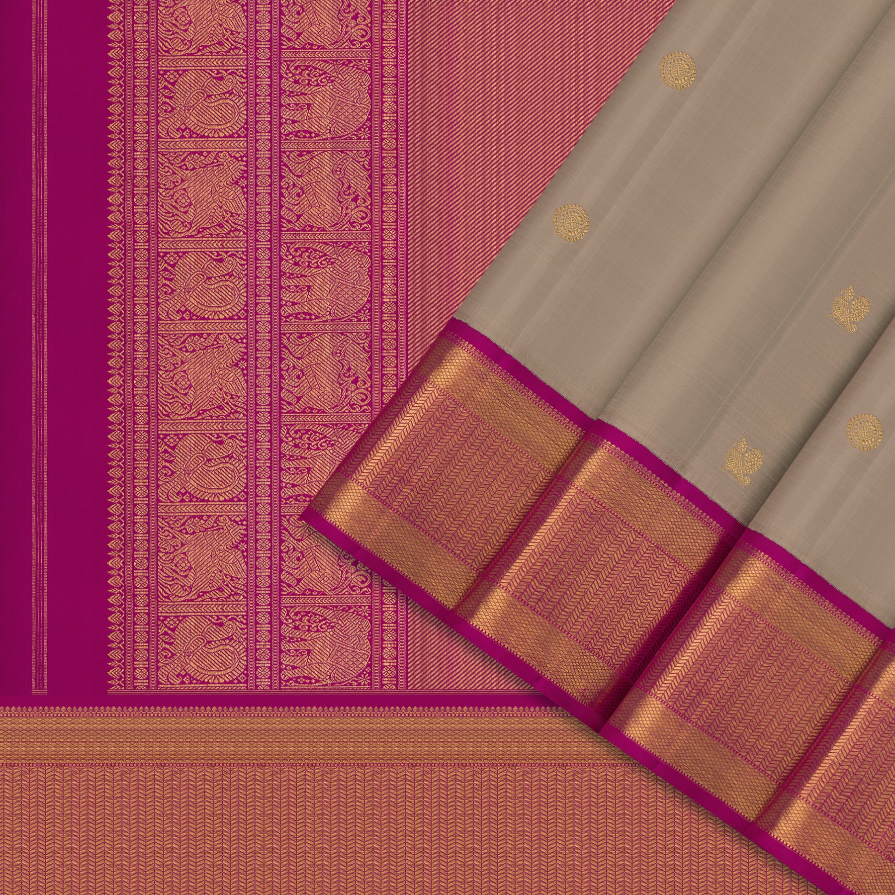 Kanakavalli Kanjivaram Silk Sari 24-110-HS001-13016 - Cover View