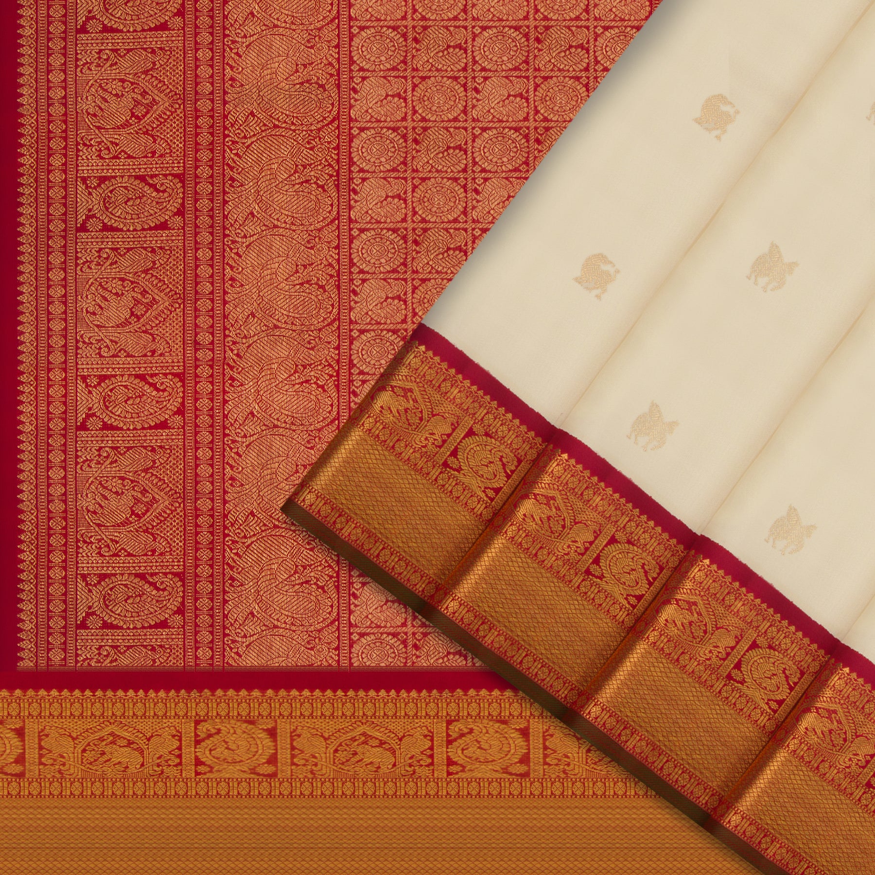 Kanakavalli Kanjivaram Silk Sari 24-110-HS001-13022 - Cover View