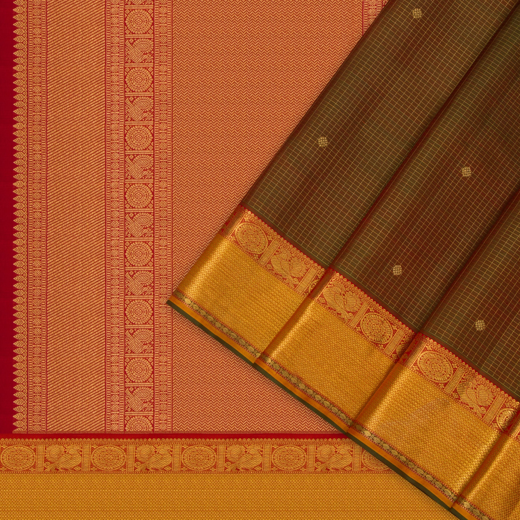 Kanakavalli Kanjivaram Silk Sari 24-110-HS001-13041 - Cover View