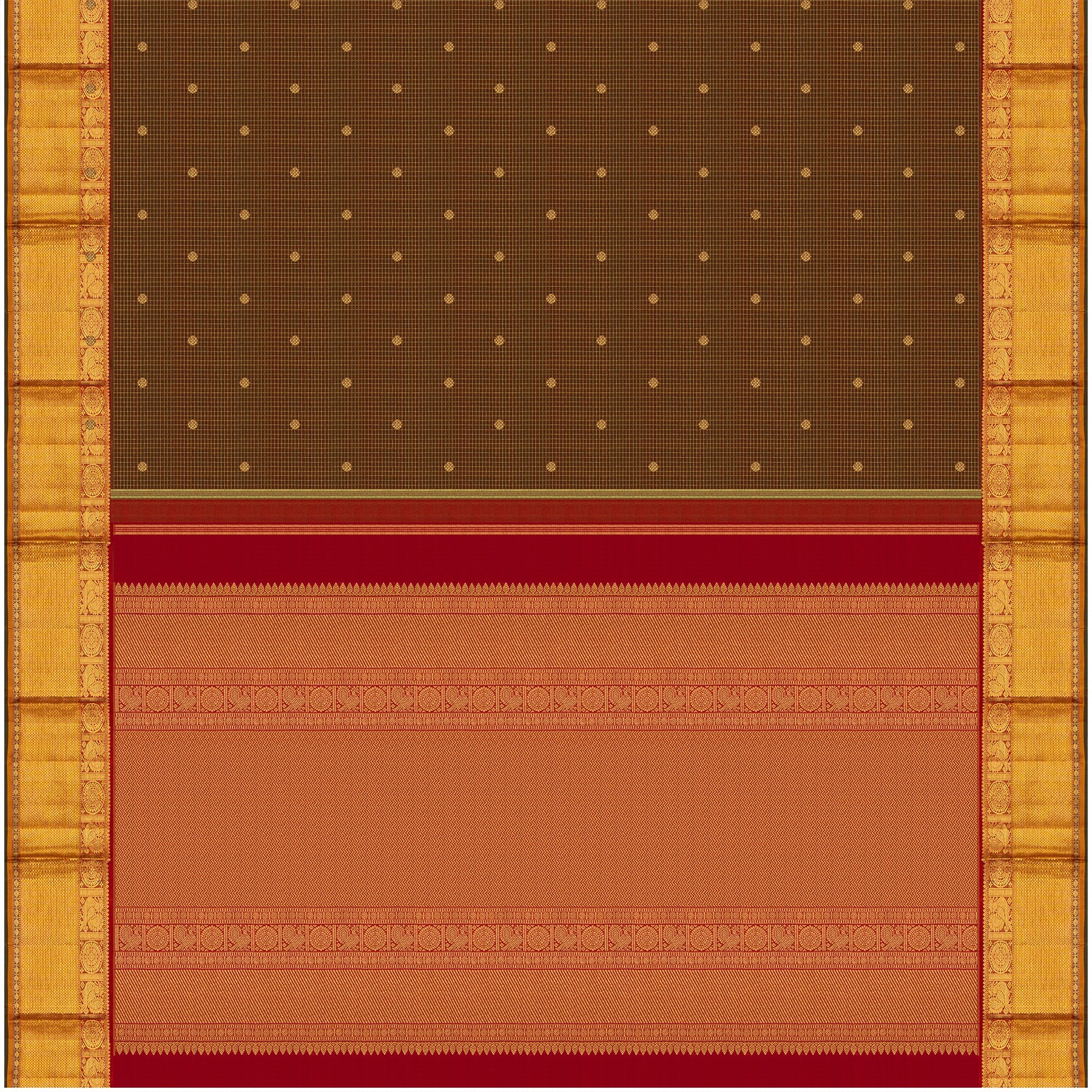 Kanakavalli Kanjivaram Silk Sari 24-110-HS001-13041 - Full View