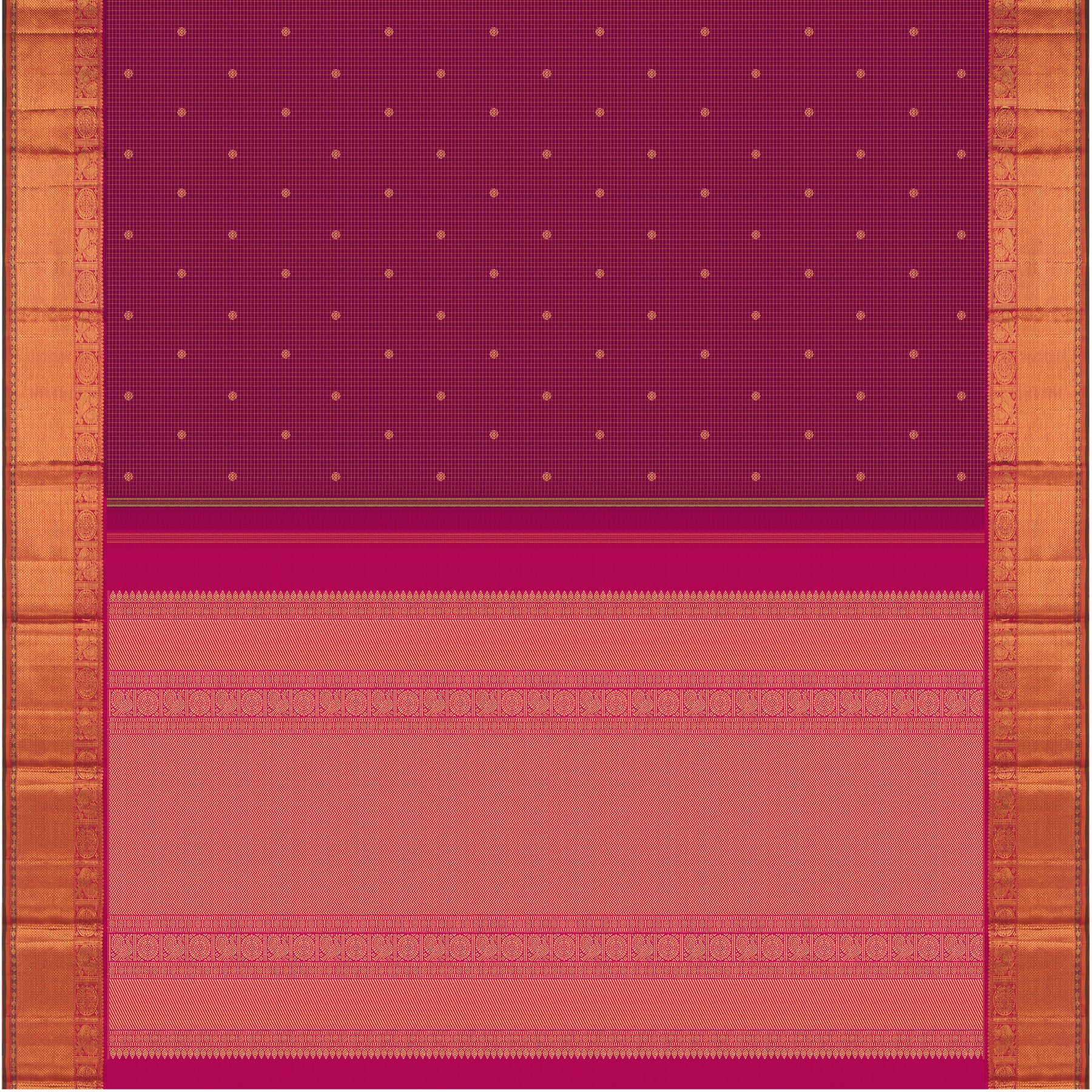 Kanakavalli Kanjivaram Silk Sari 24-110-HS001-13042 - Full View