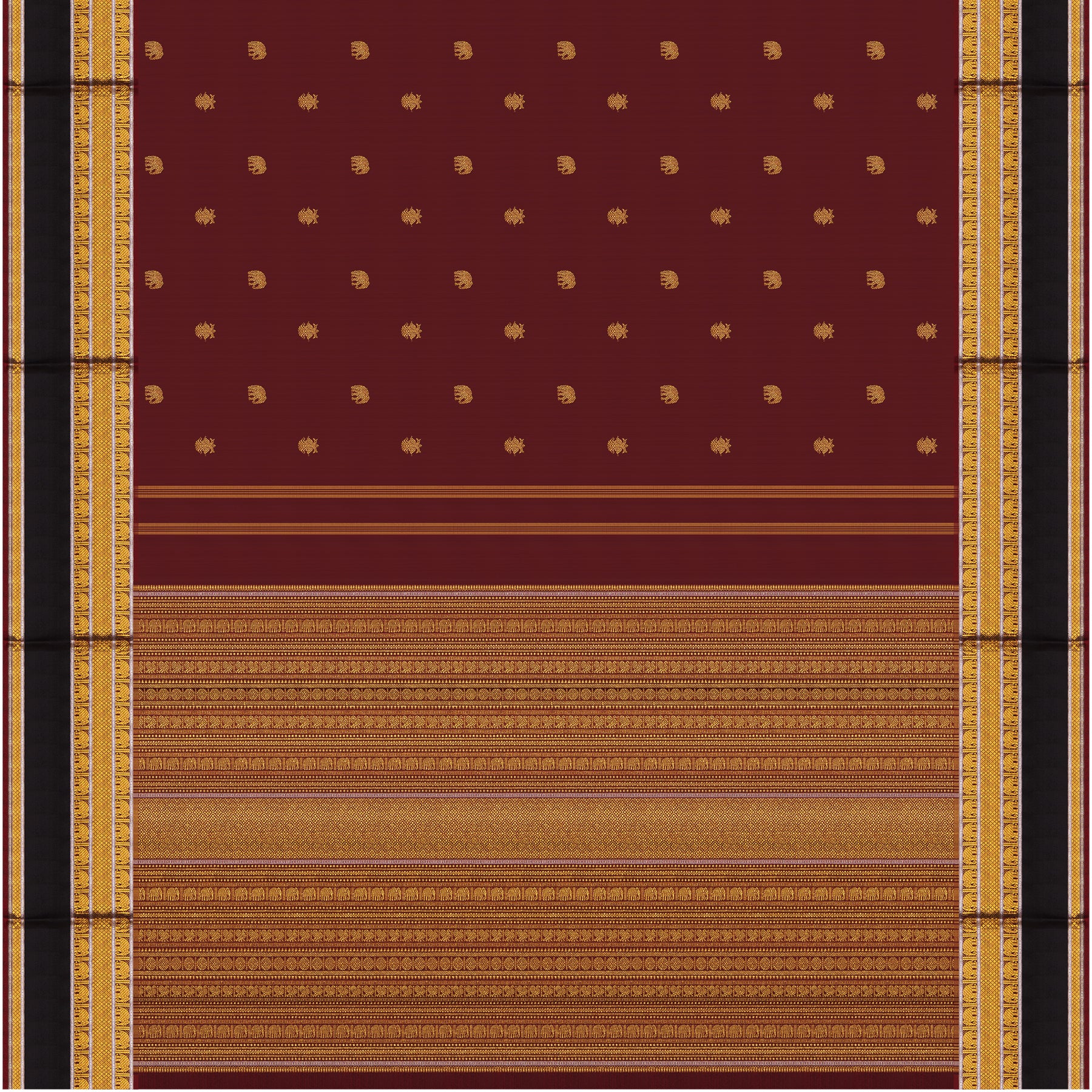 Kanakavalli Kanjivaram Silk Sari 24-110-HS001-13065 - Full View
