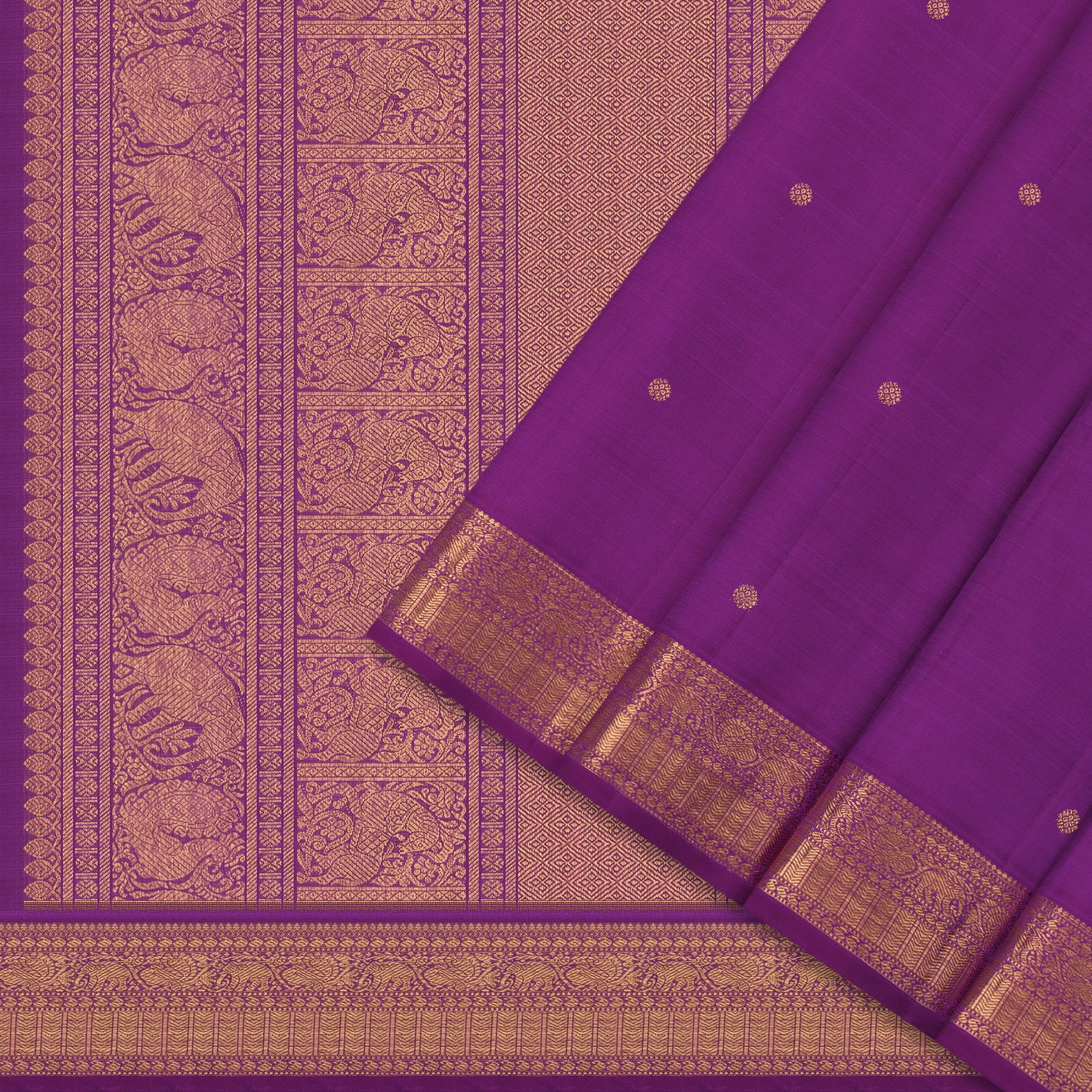 Kanakavalli Kanjivaram Silk Sari 24-110-HS001-13073 - Cover View