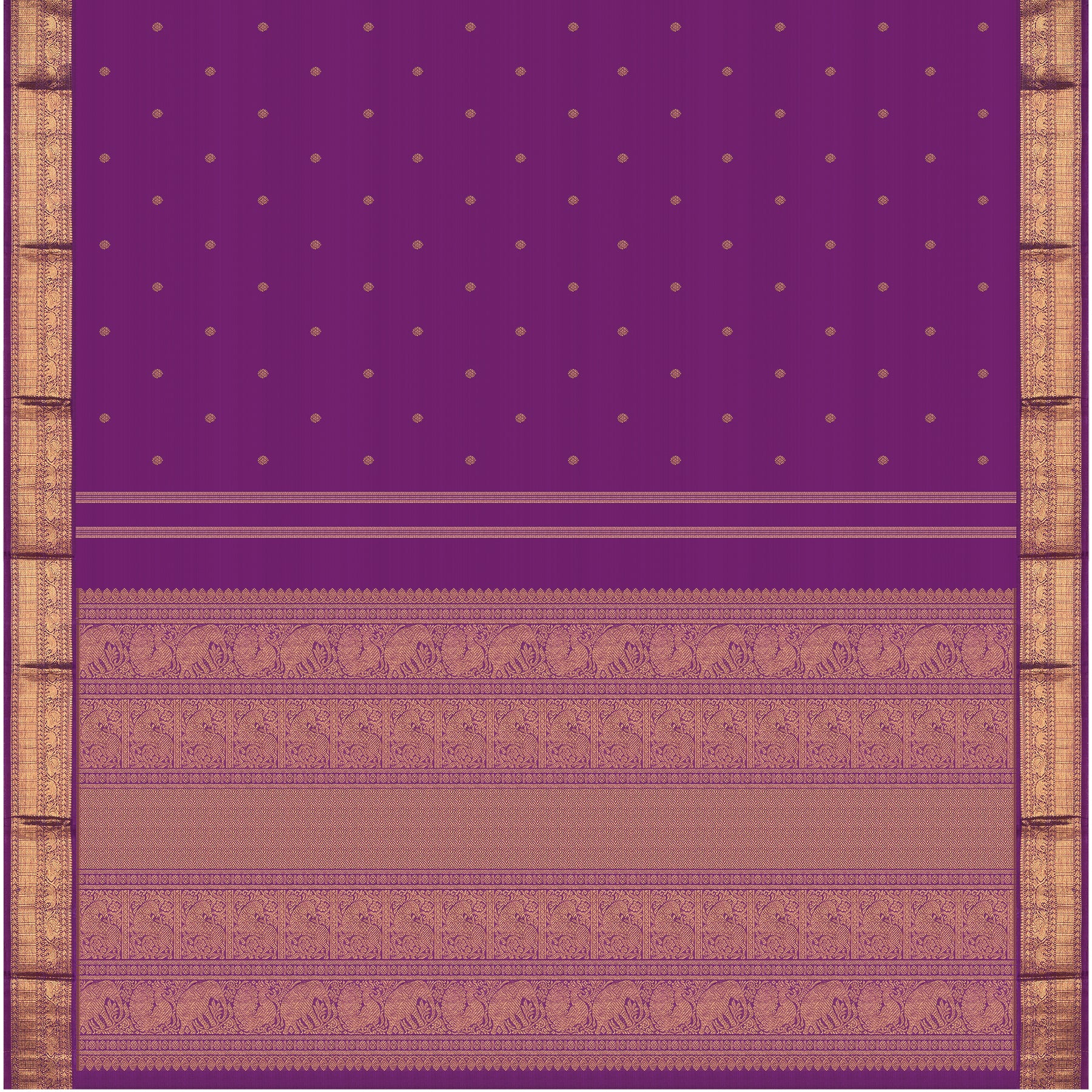 Kanakavalli Kanjivaram Silk Sari 24-110-HS001-13073 - Full View