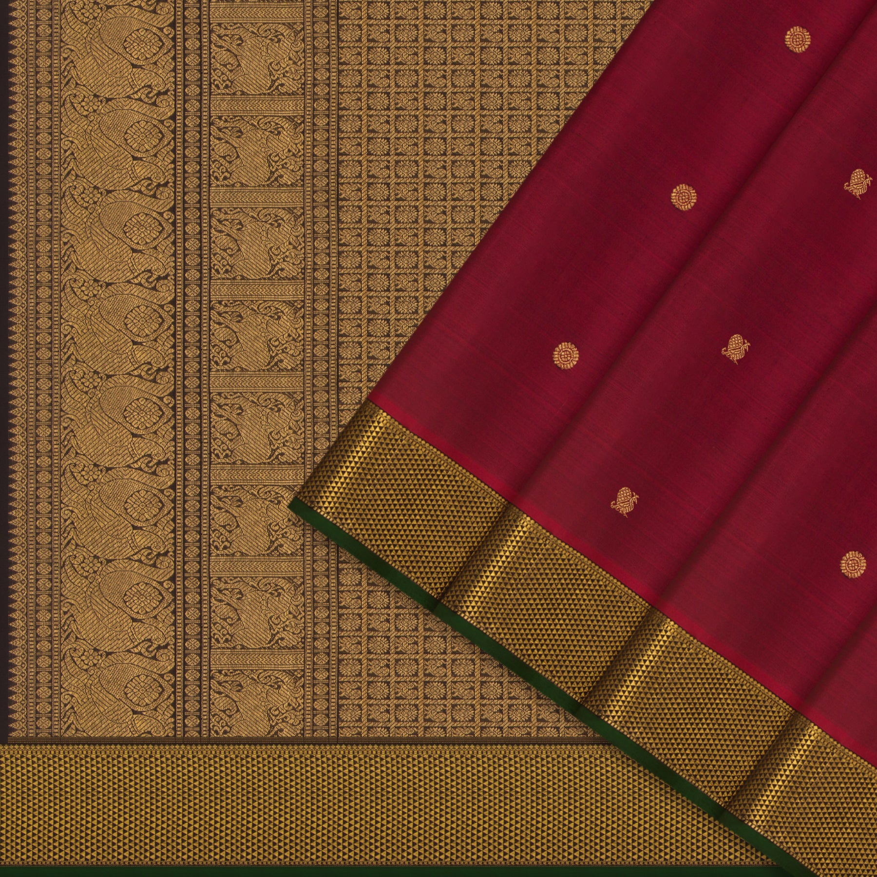 Kanakavalli Kanjivaram Silk Sari 24-110-HS001-13075 - Cover View