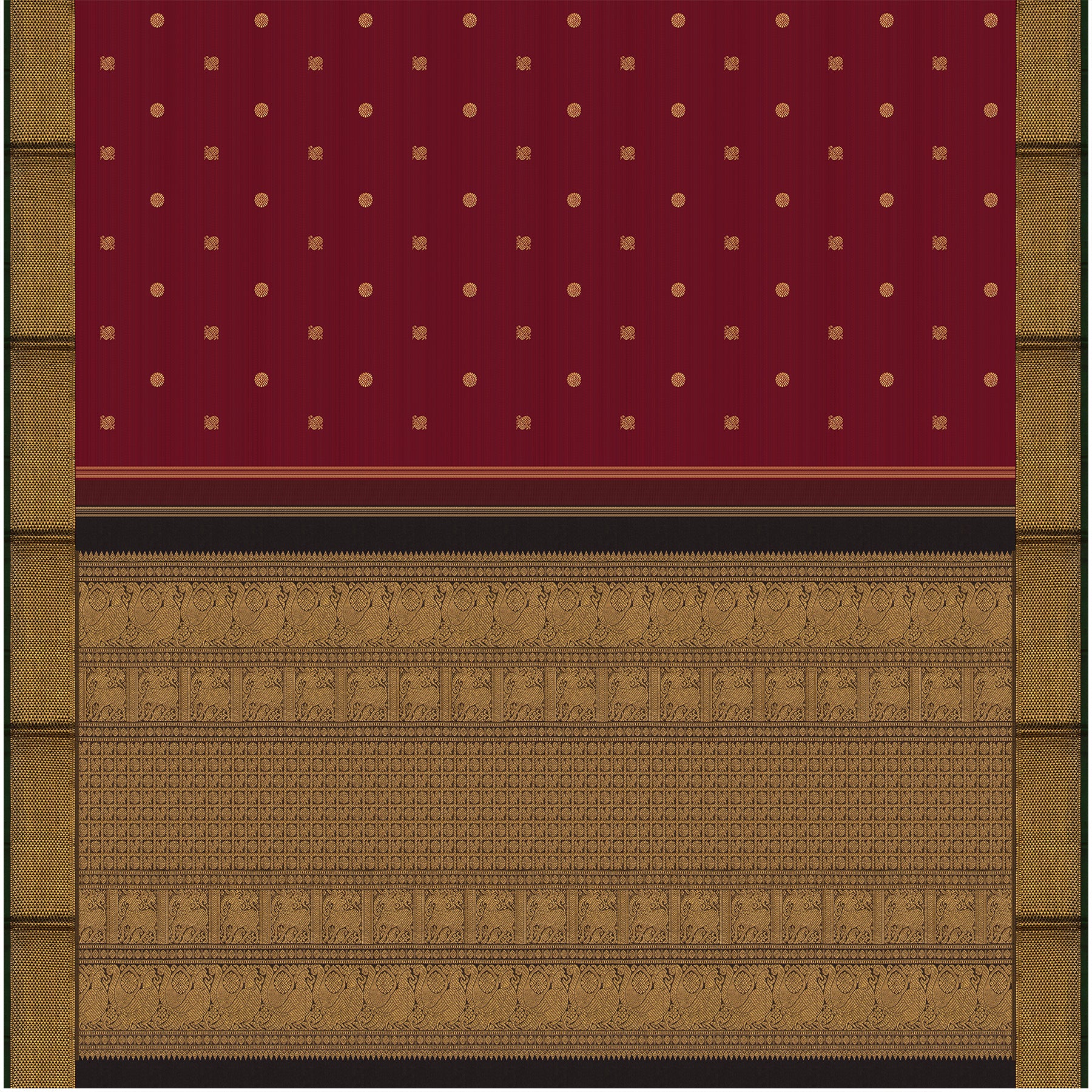 Kanakavalli Kanjivaram Silk Sari 24-110-HS001-13075 - Full View