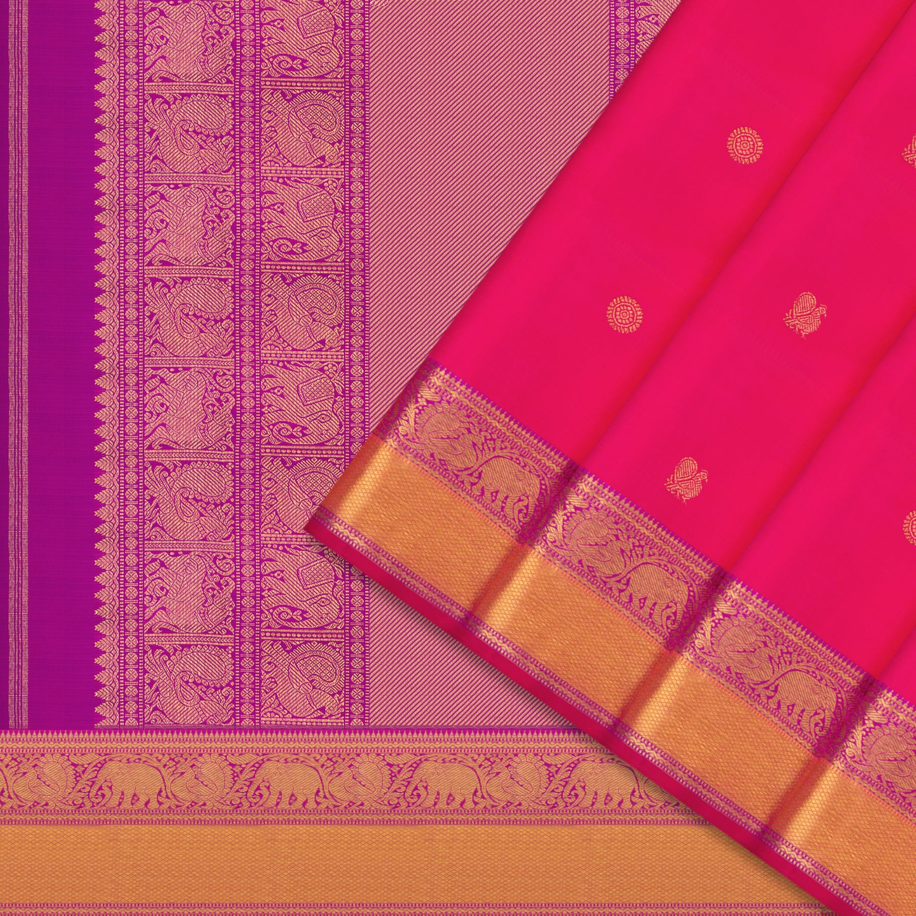 Kanakavalli Kanjivaram Silk Sari 24-110-HS001-13079 - Cover View