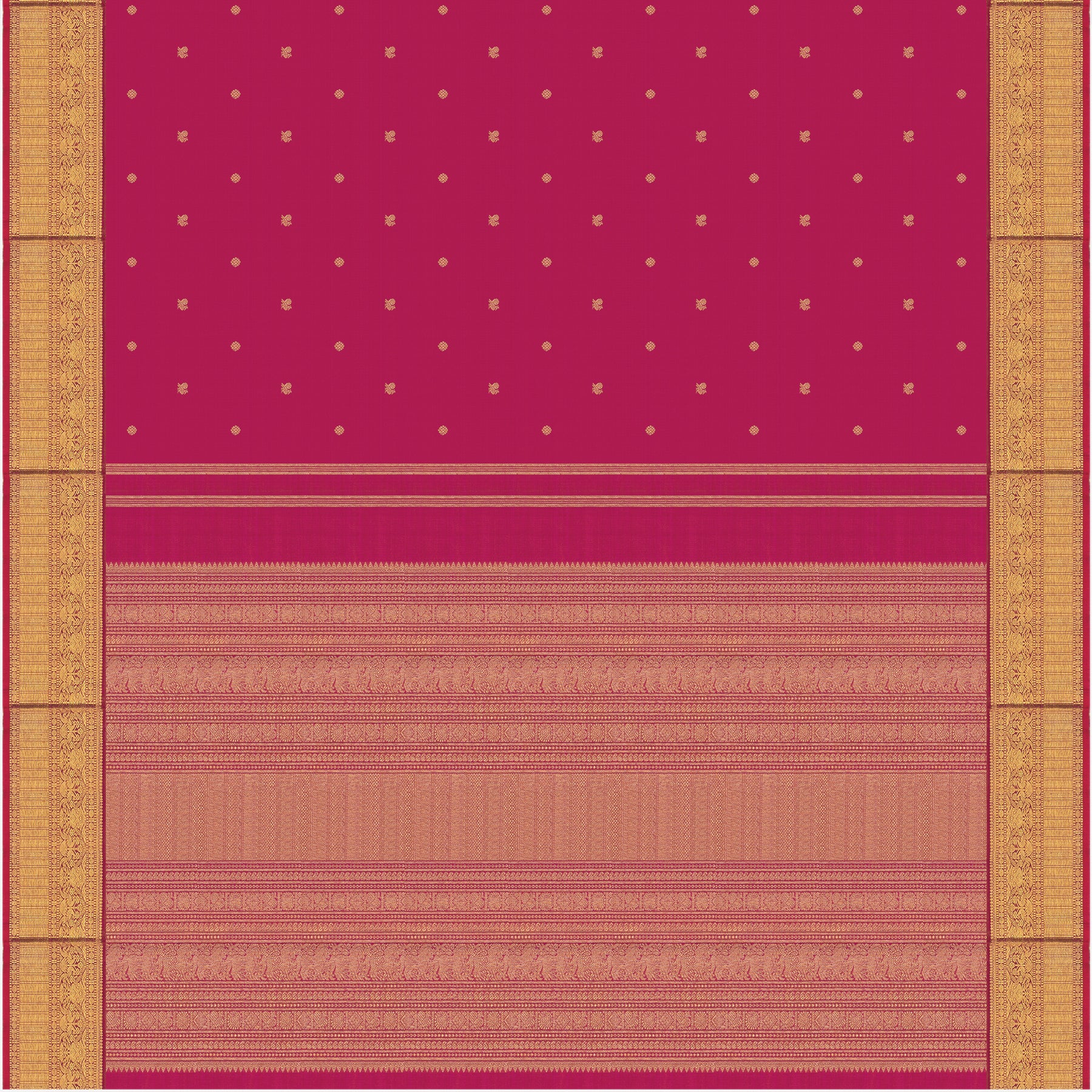 Kanakavalli Kanjivaram Silk Sari 24-110-HS001-13121 - Full View