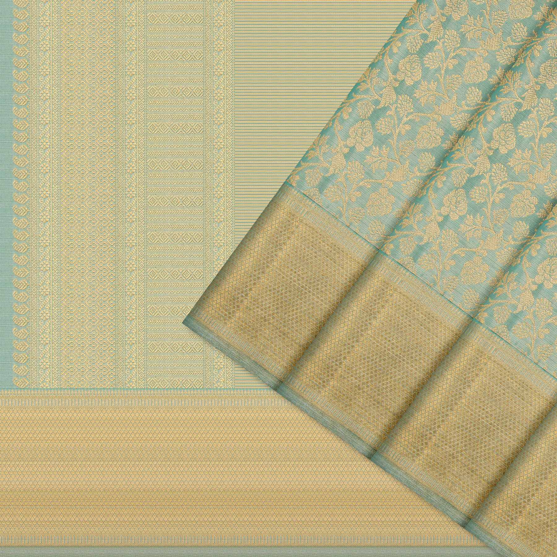 Kanakavalli Kanjivaram Silk Sari 24-110-HS001-13165 - Cover View