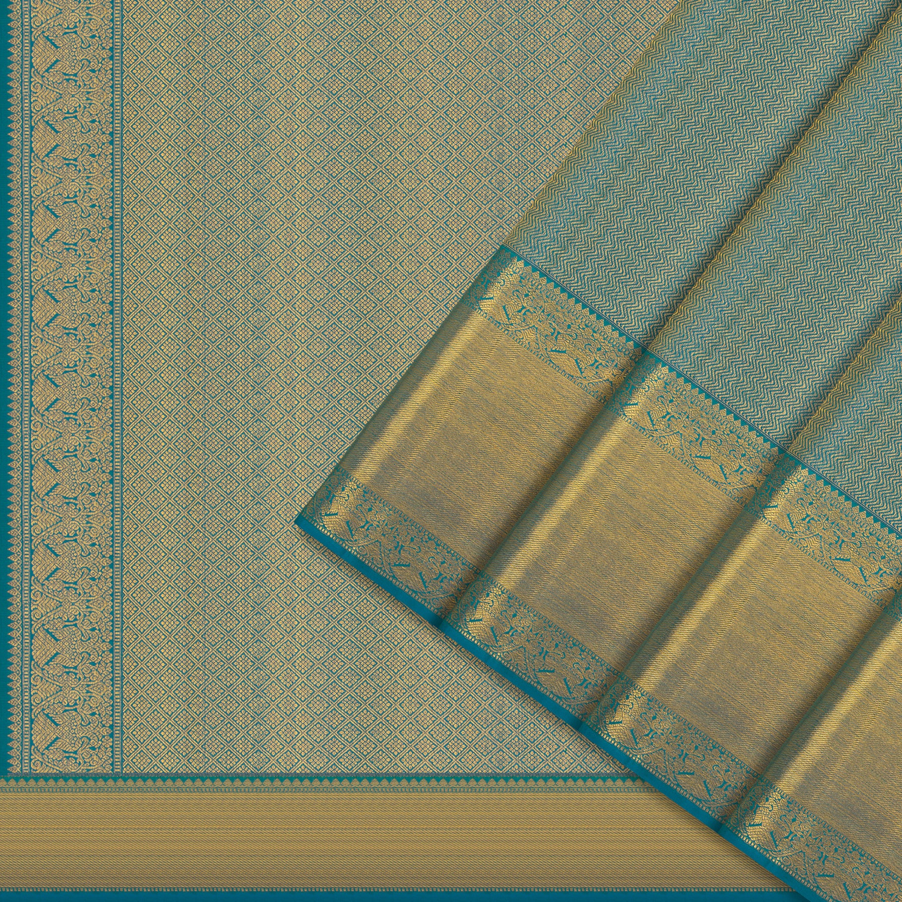 Kanakavalli Kanjivaram Silk Sari 24-110-HS001-13969 - Cover View