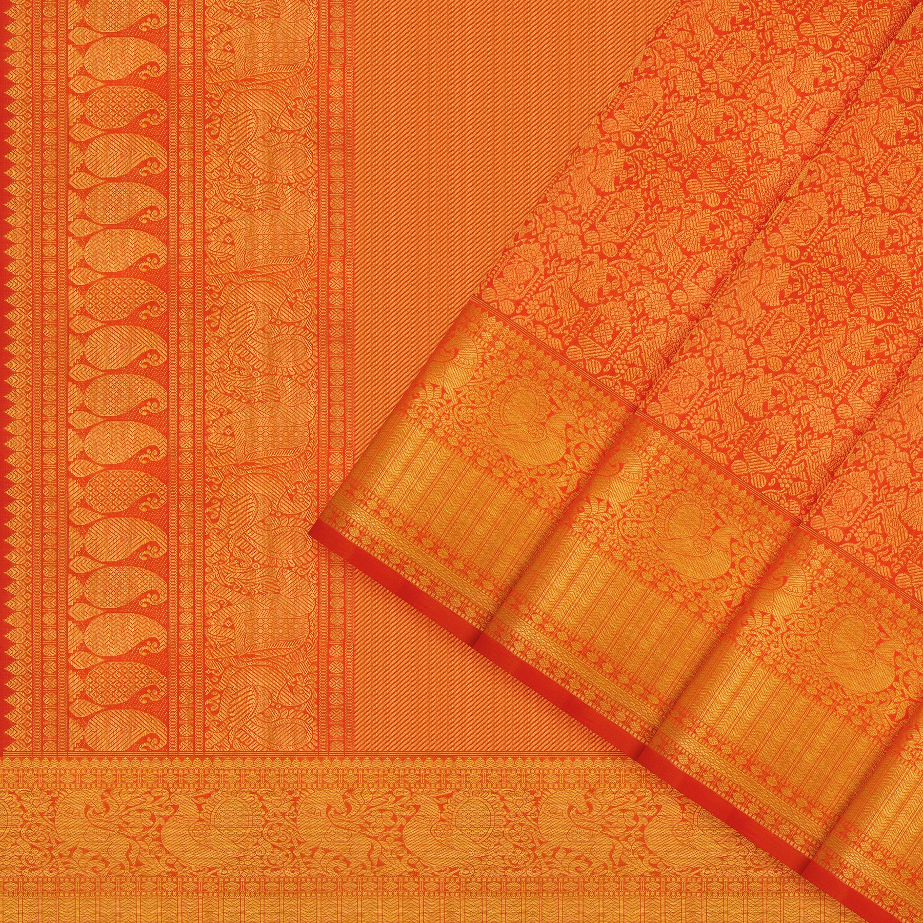 Kanakavalli Kanjivaram Silk Sari 24-110-HS001-13970 - Cover View