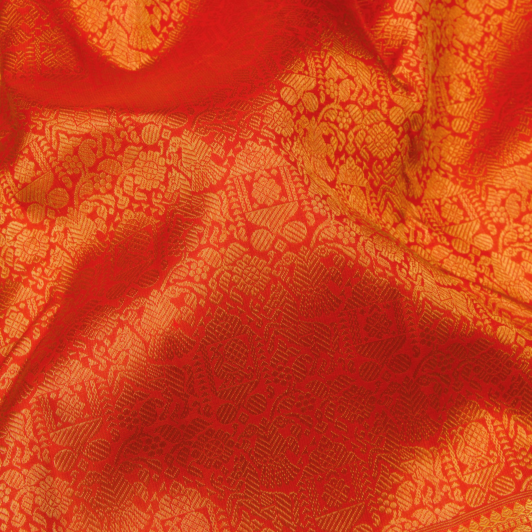 Kanakavalli Kanjivaram Silk Sari 24-110-HS001-13970 - Fabric View