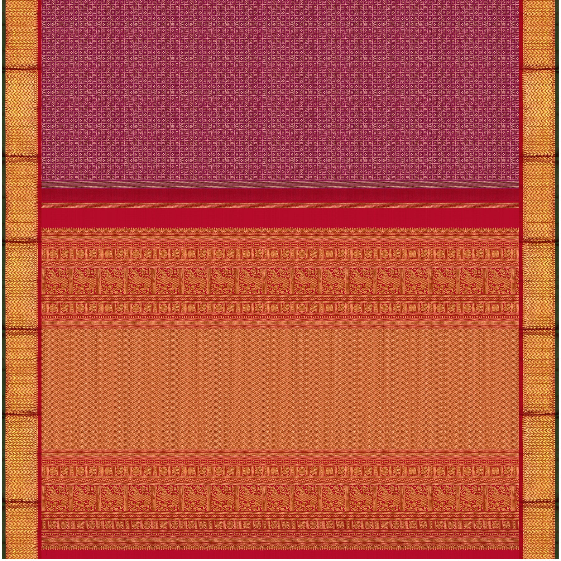 Kanakavalli Kanjivaram Silk Sari 24-110-HS001-13974 - Full View
