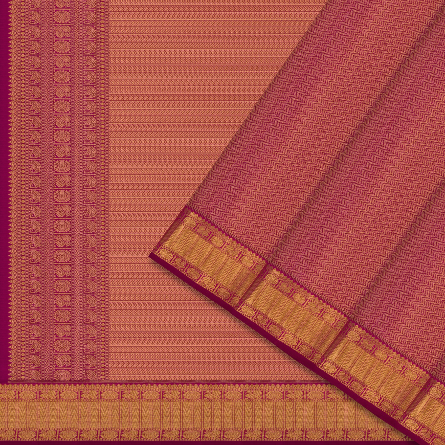 Kanakavalli Kanjivaram Silk Sari 24-110-HS001-13977 - Cover View