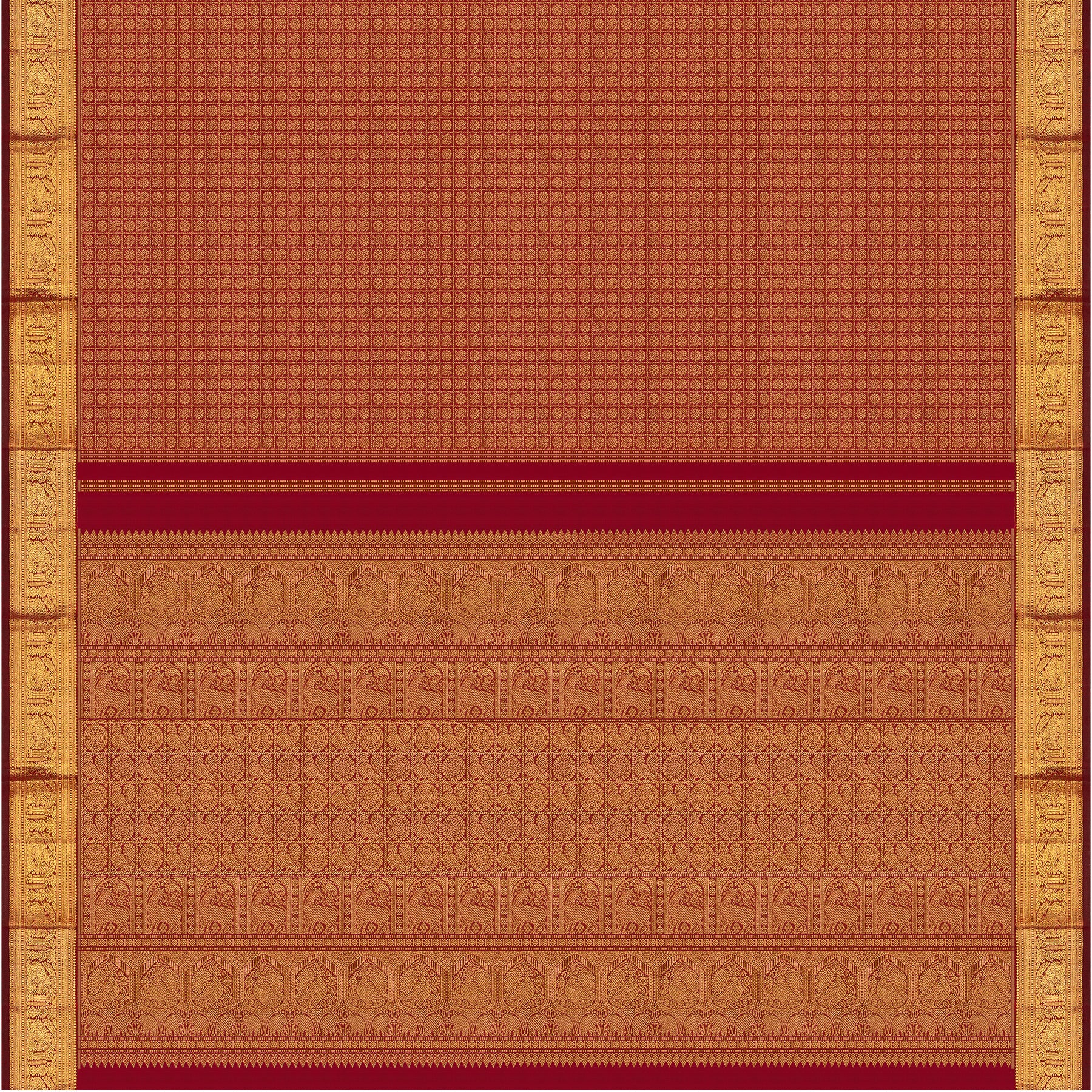Kanakavalli Kanjivaram Silk Sari 24-110-HS001-13979 - Full View