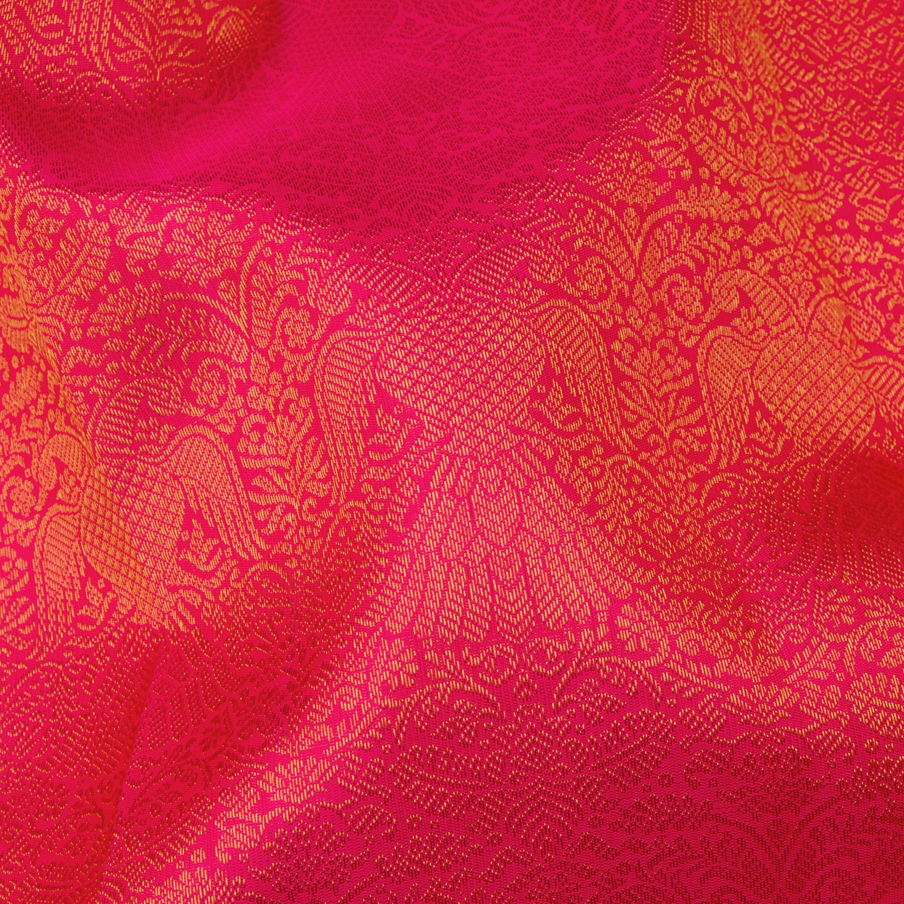 Kanakavalli Kanjivaram Silk Sari 24-110-HS001-13982 - Fabric View