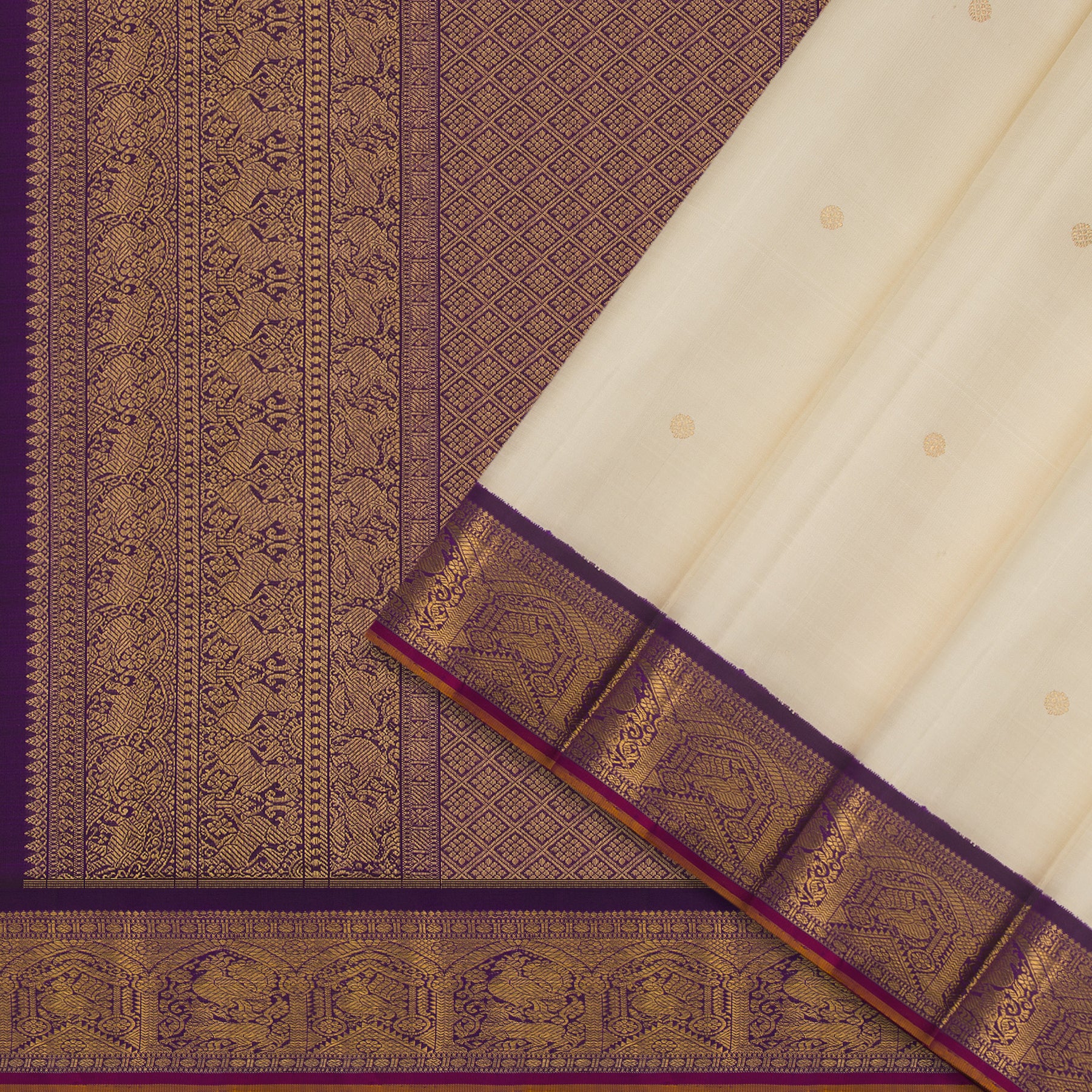 Kanakavalli Kanjivaram Silk Sari 24-110-HS001-14001 - Cover View