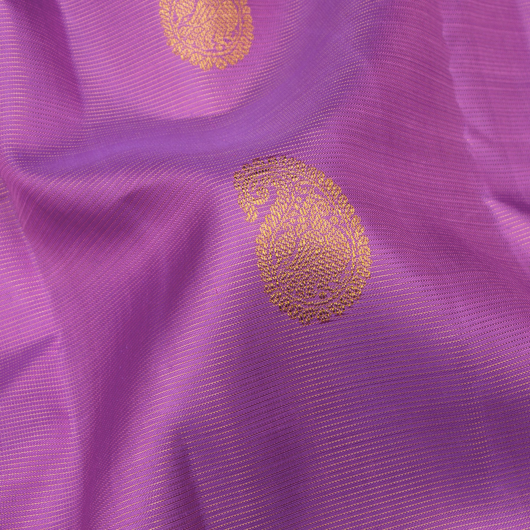 Kanakavalli Kanjivaram Silk Sari 24-110-HS001-14004 - Fabric View