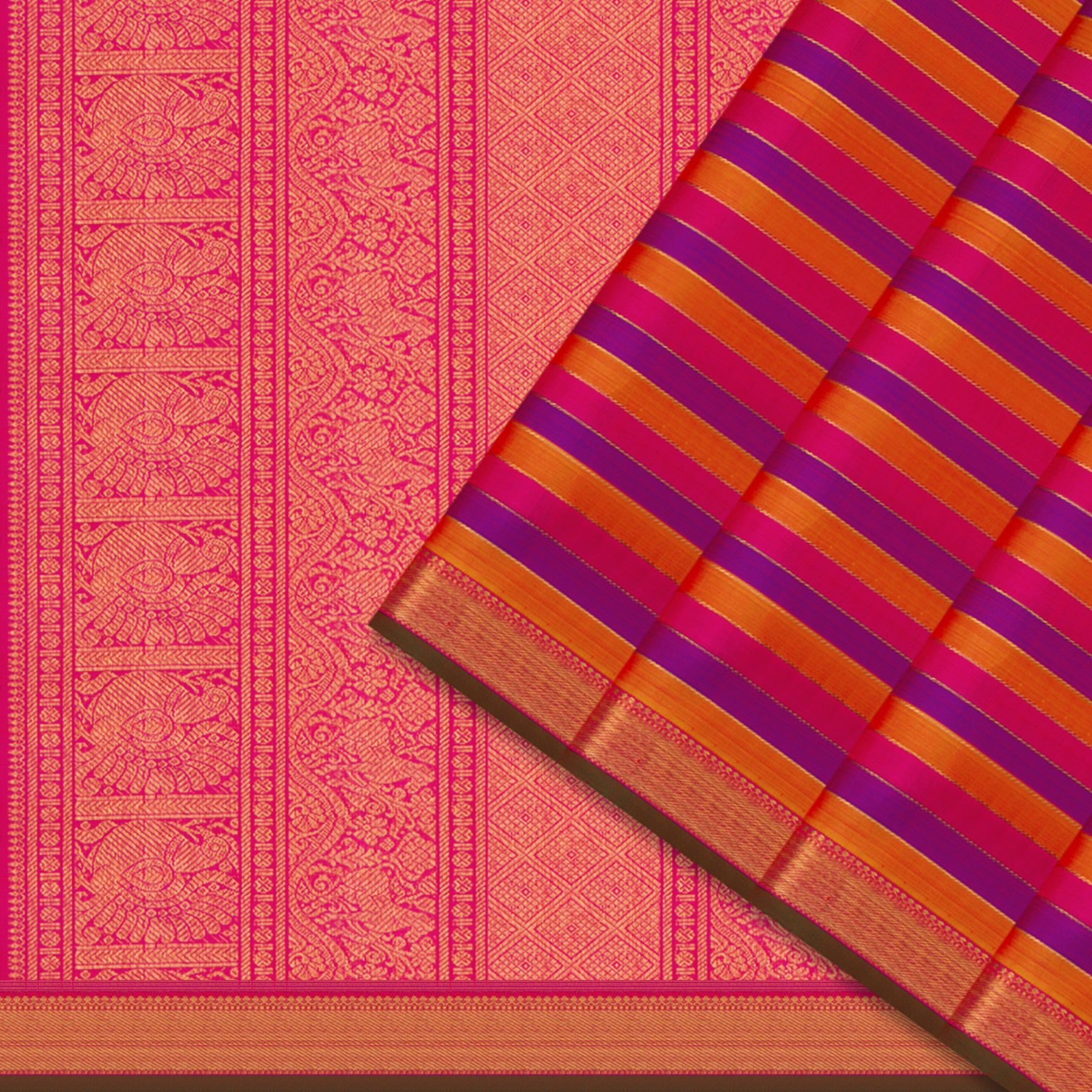 Kanakavalli Kanjivaram Silk Sari 24-110-HS001-14015 - Cover View