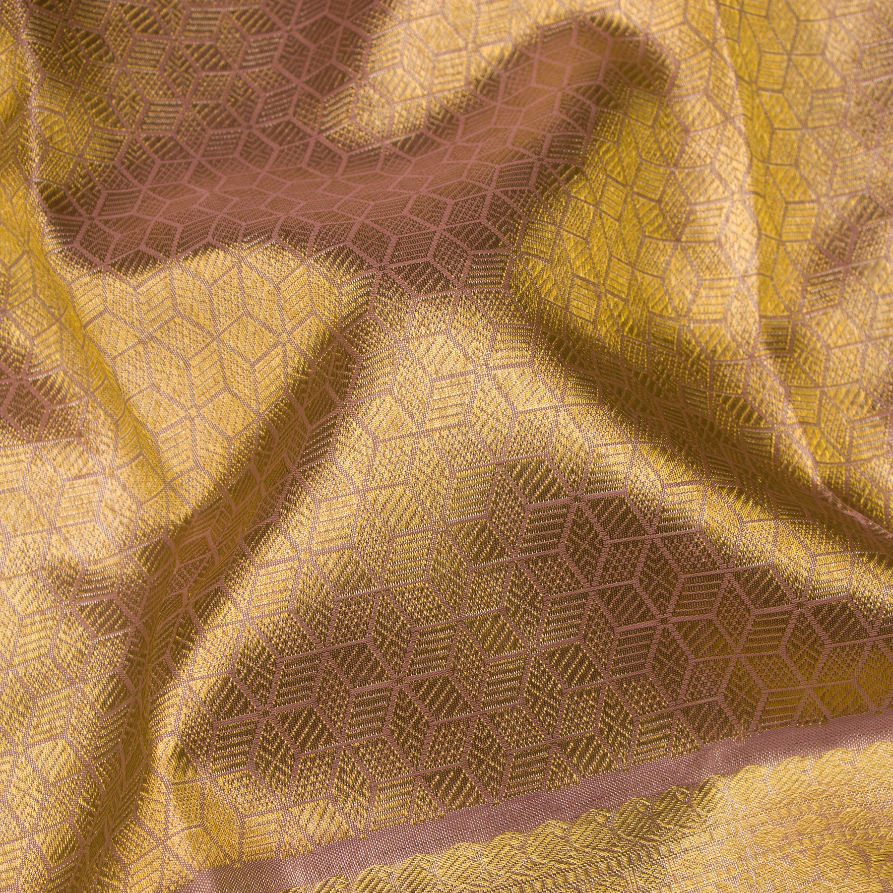 Kanakavalli Kanjivaram Silk Sari 24-110-HS001-14042 - Fabric View