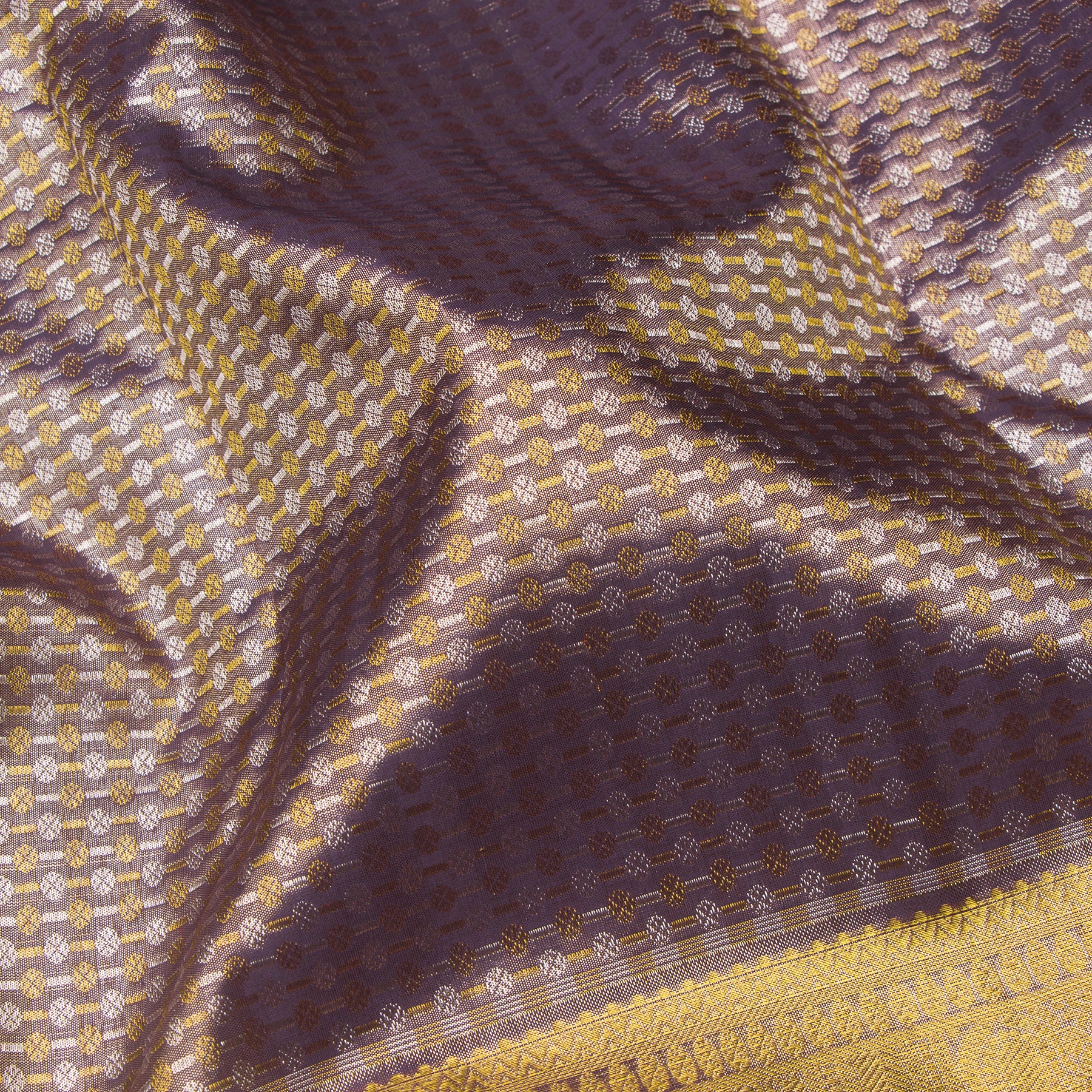 Kanakavalli Kanjivaram Silk Sari 24-110-HS001-14046 - Fabric View