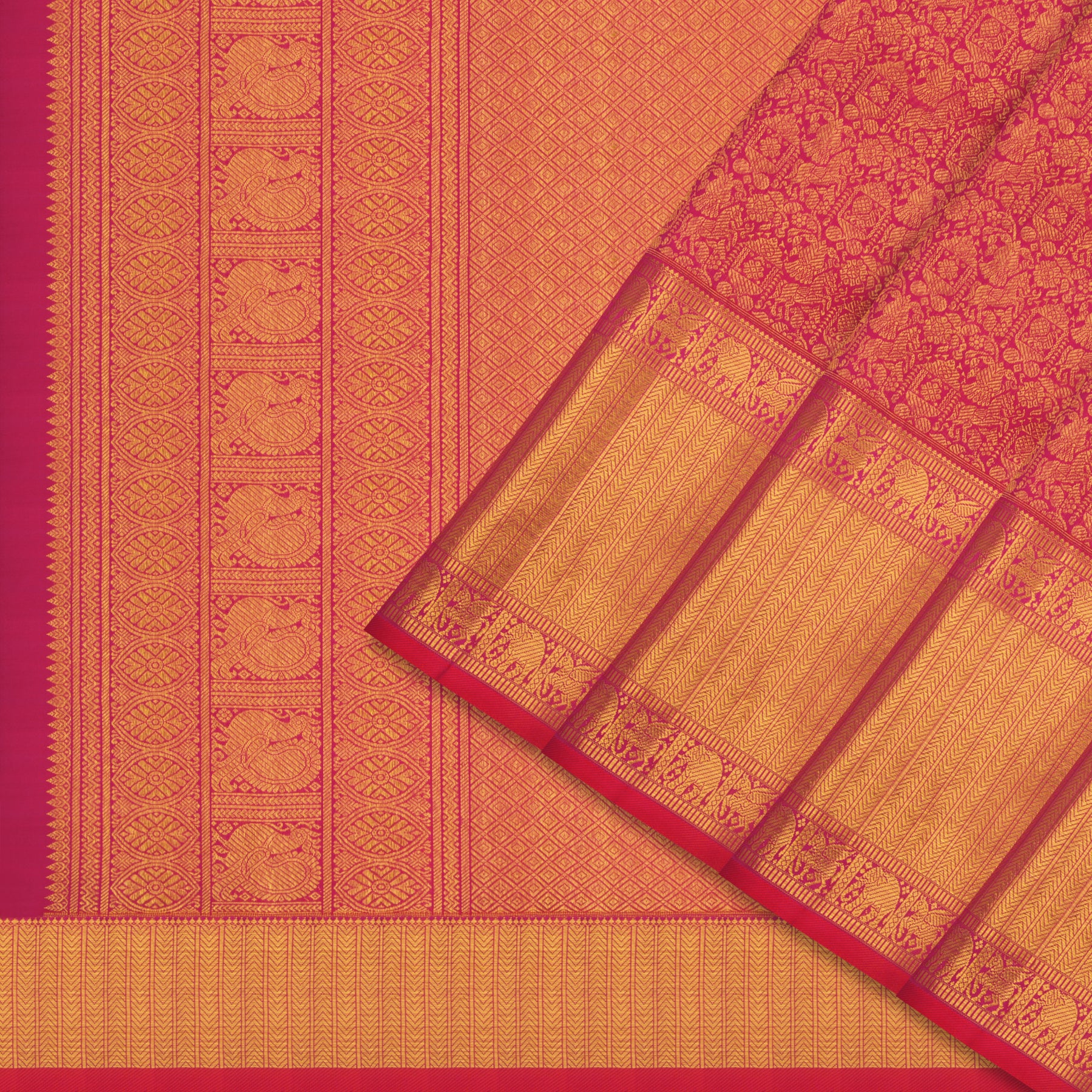 Kanakavalli Kanjivaram Silk Sari 24-110-HS001-14061 - Cover View