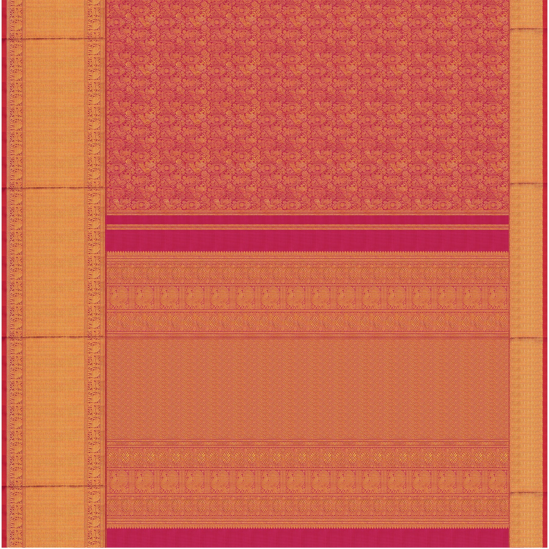 Kanakavalli Kanjivaram Silk Sari 24-110-HS001-14061 - Full View