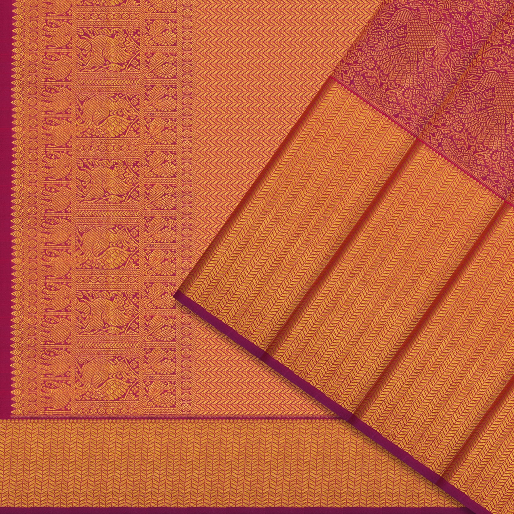 Kanakavalli Kanjivaram Silk Sari 24-110-HS001-14065 - Cover View