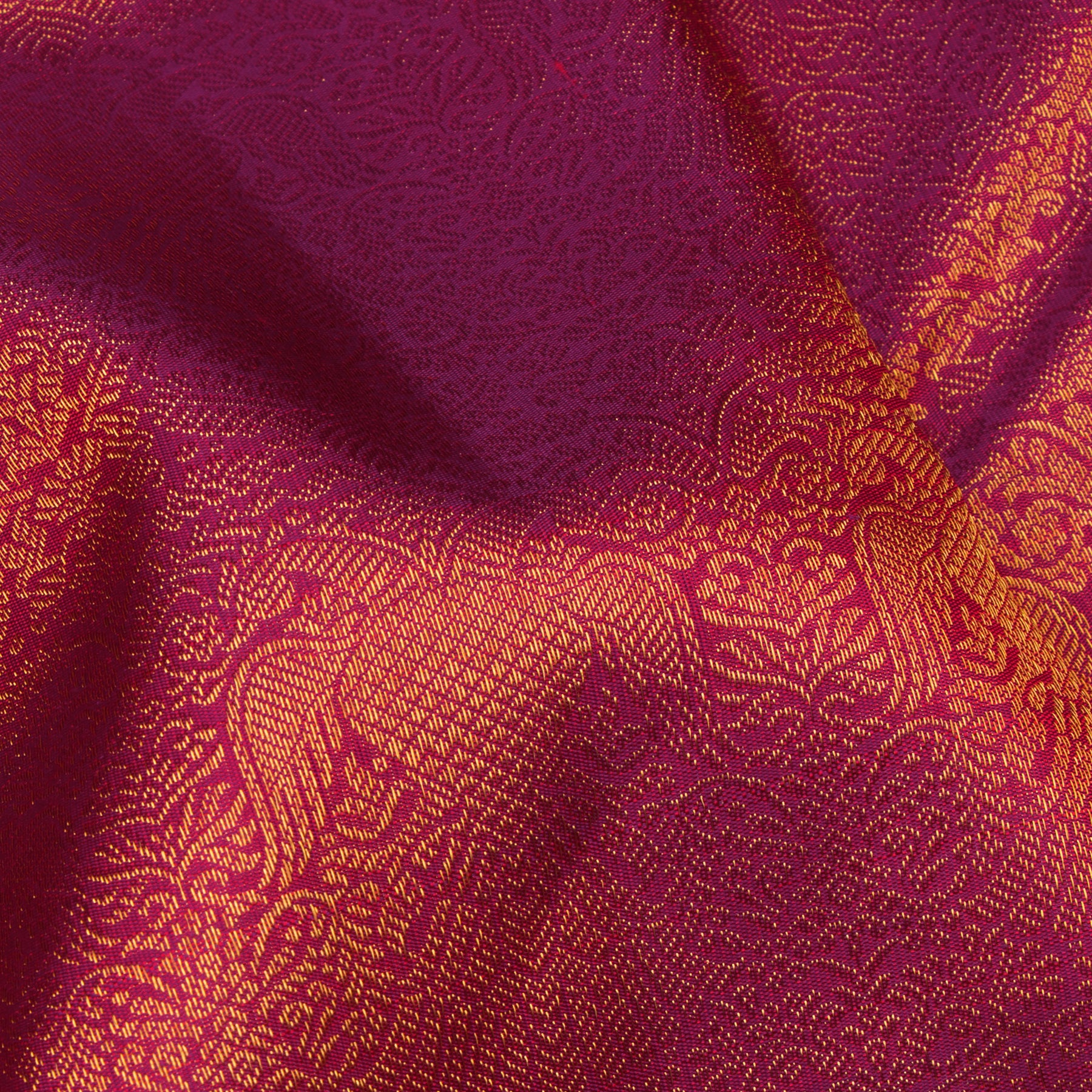 Kanakavalli Kanjivaram Silk Sari 24-110-HS001-14065 - Fabric View