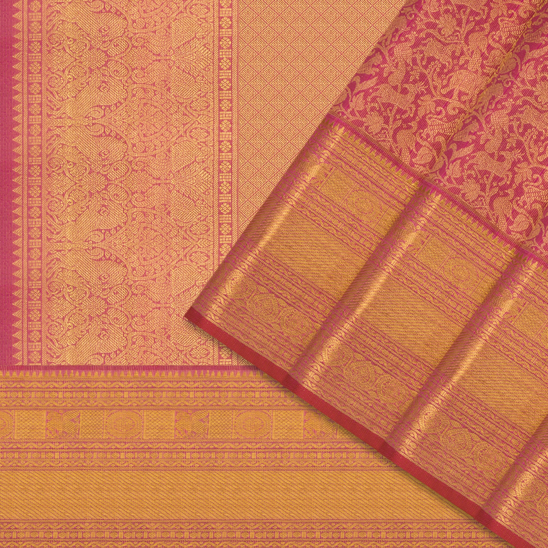 Kanakavalli Kanjivaram Silk Sari 24-110-HS001-14073 - Cover View