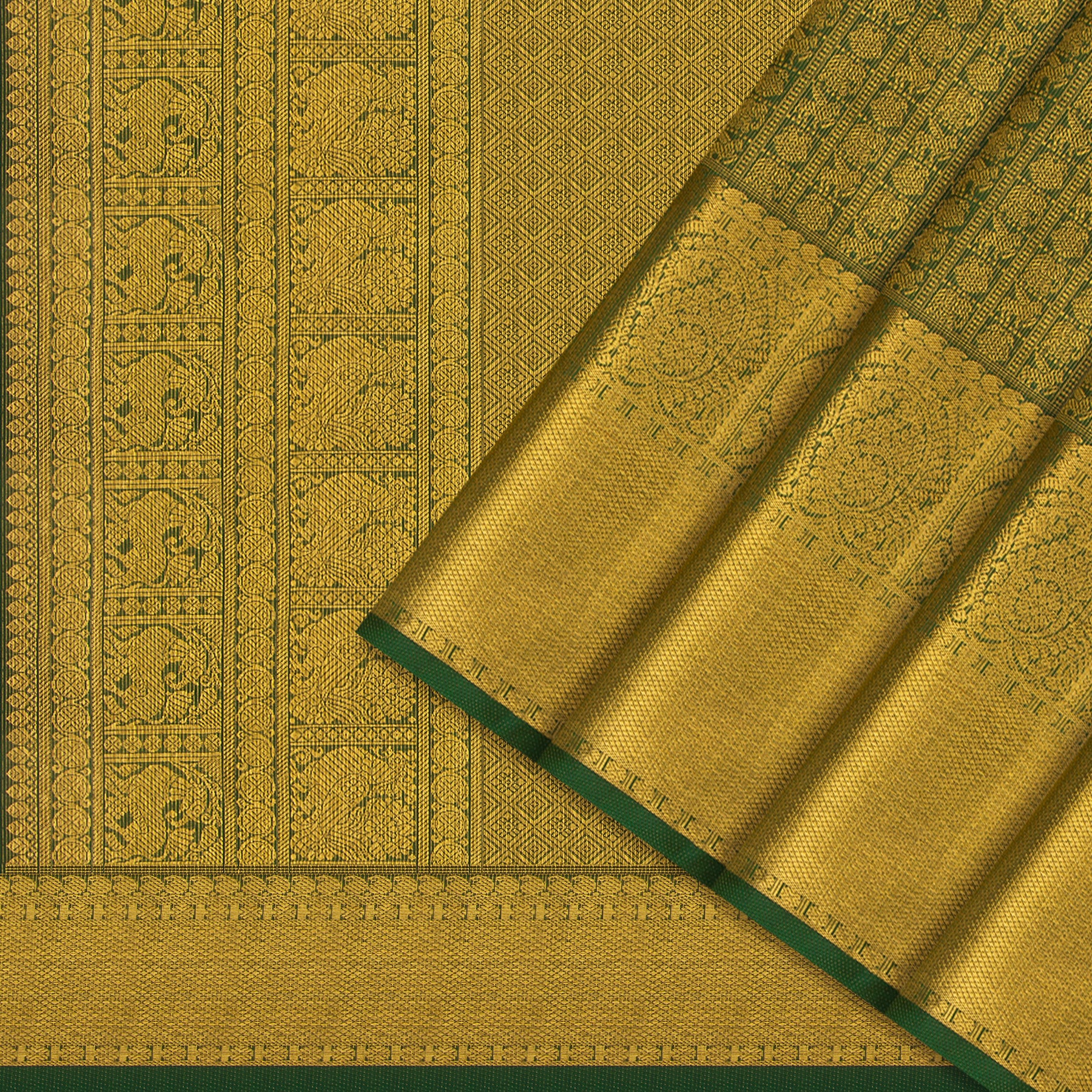 Kanakavalli Kanjivaram Silk Sari 24-110-HS001-14074 - Cover View