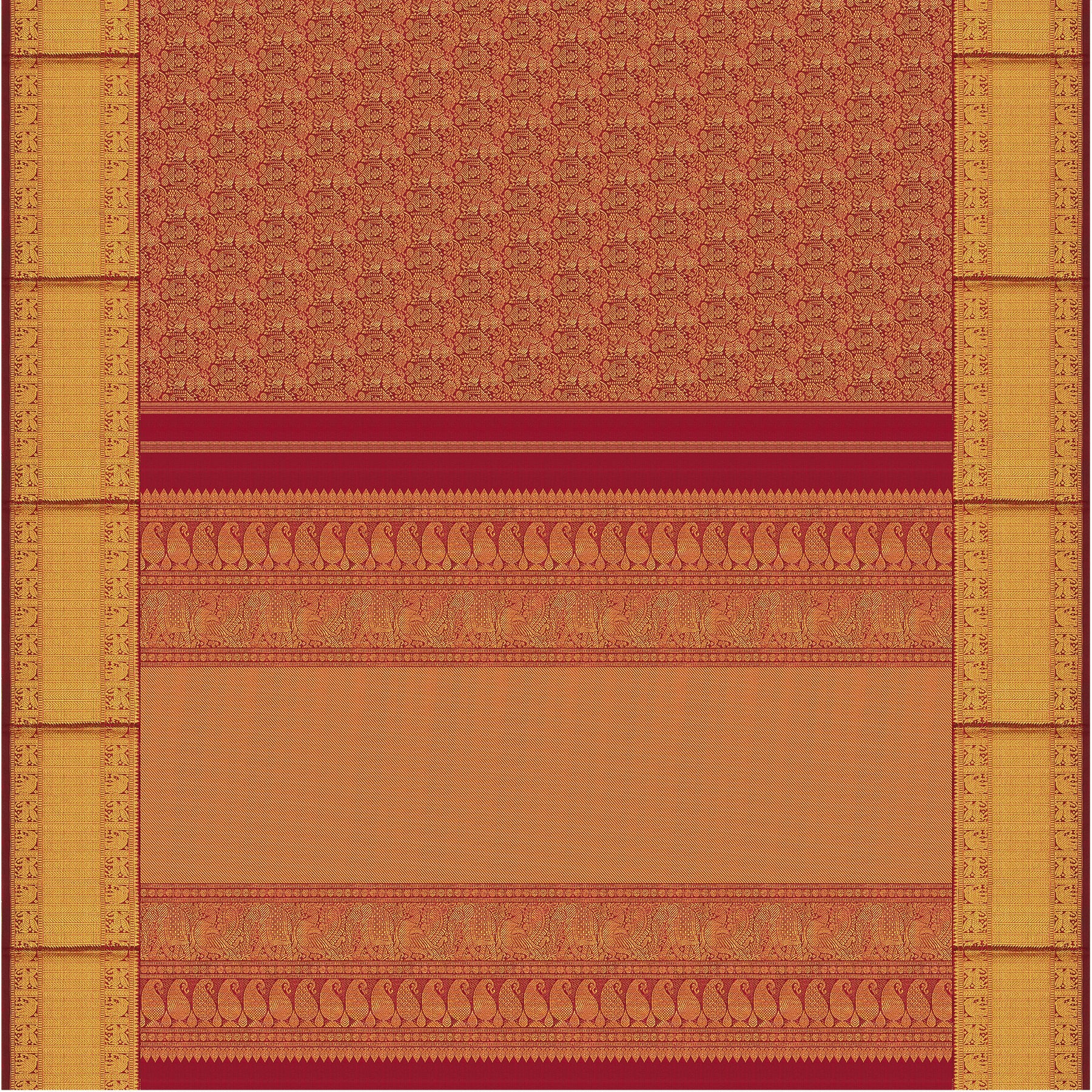 Kanakavalli Kanjivaram Silk Sari 24-110-HS001-14473 - Full View