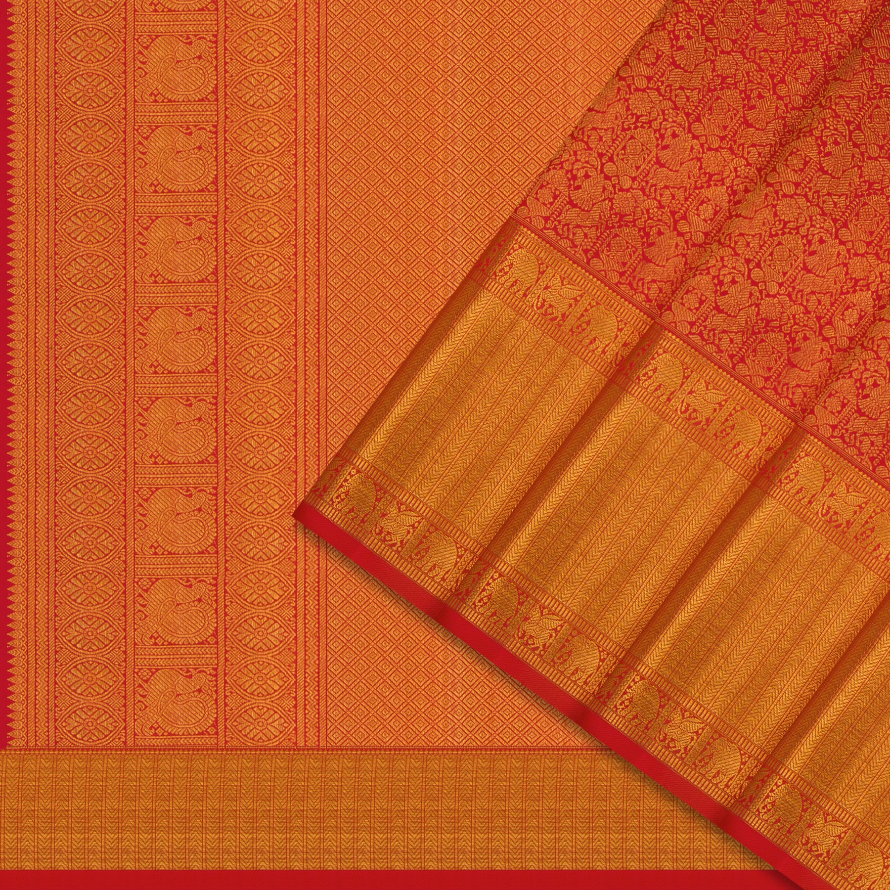 Kanakavalli Kanjivaram Silk Sari 24-110-HS001-14501 - Cover View