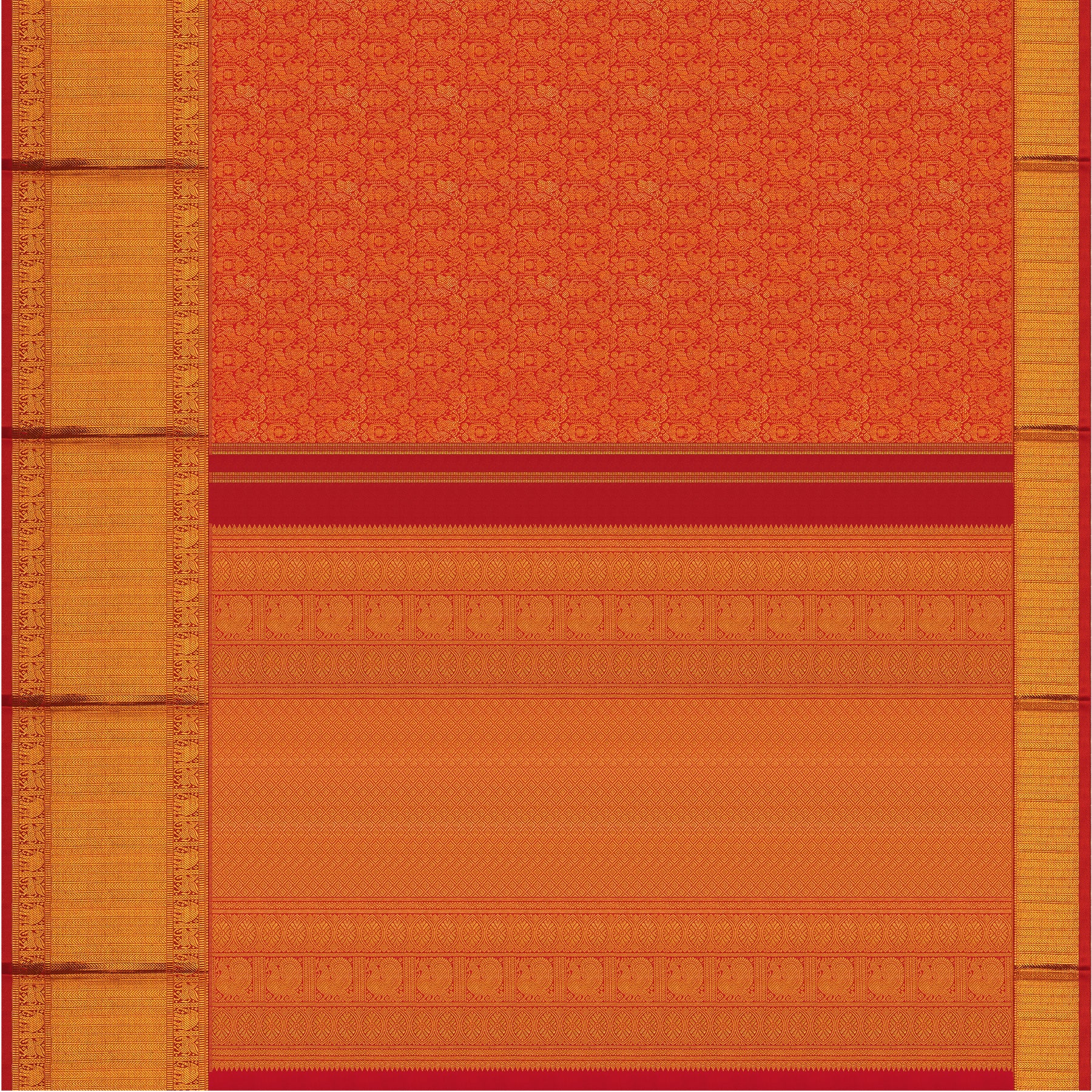 Kanakavalli Kanjivaram Silk Sari 24-110-HS001-14501 - Full View